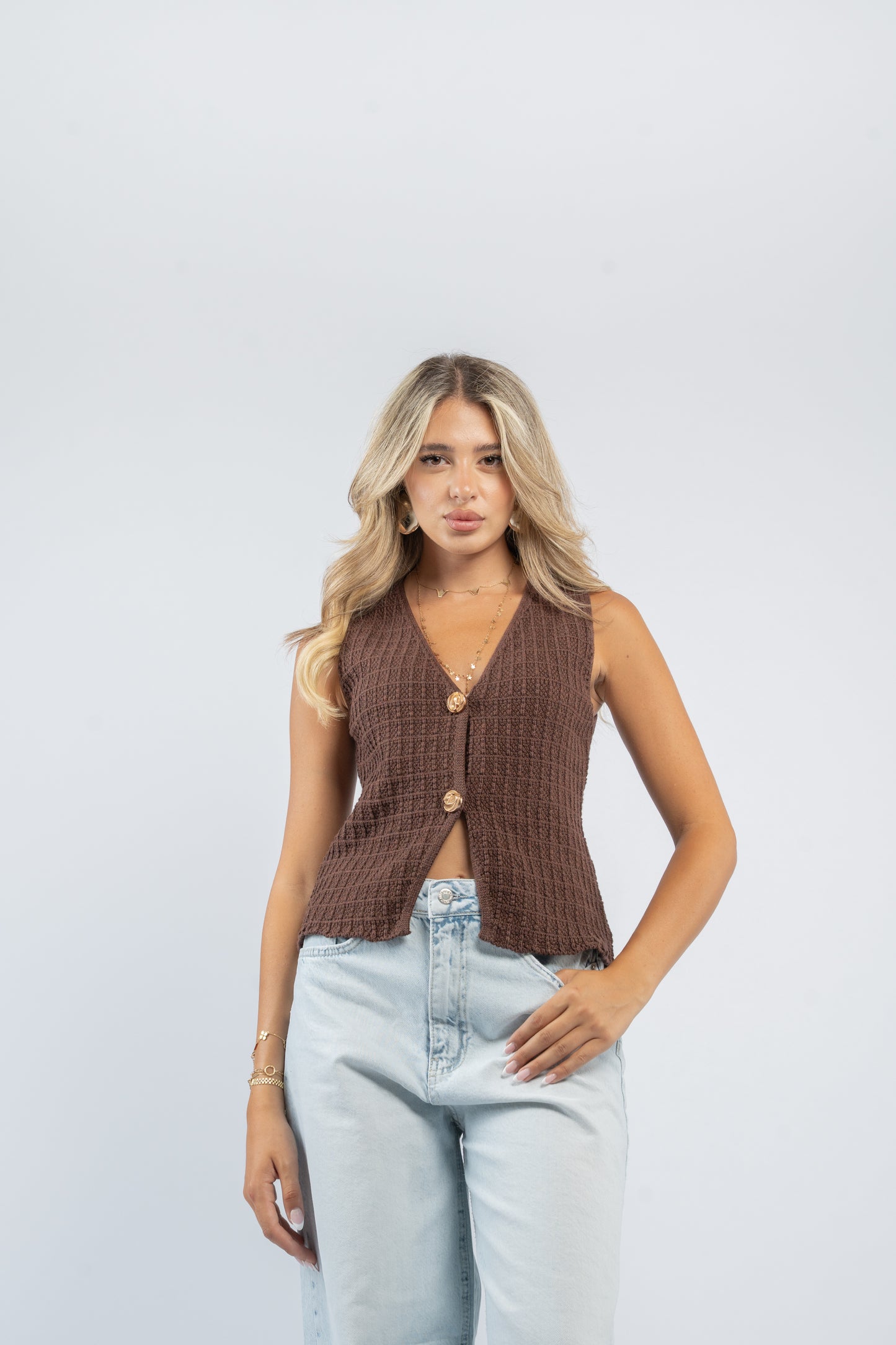 Florence buttoned vest