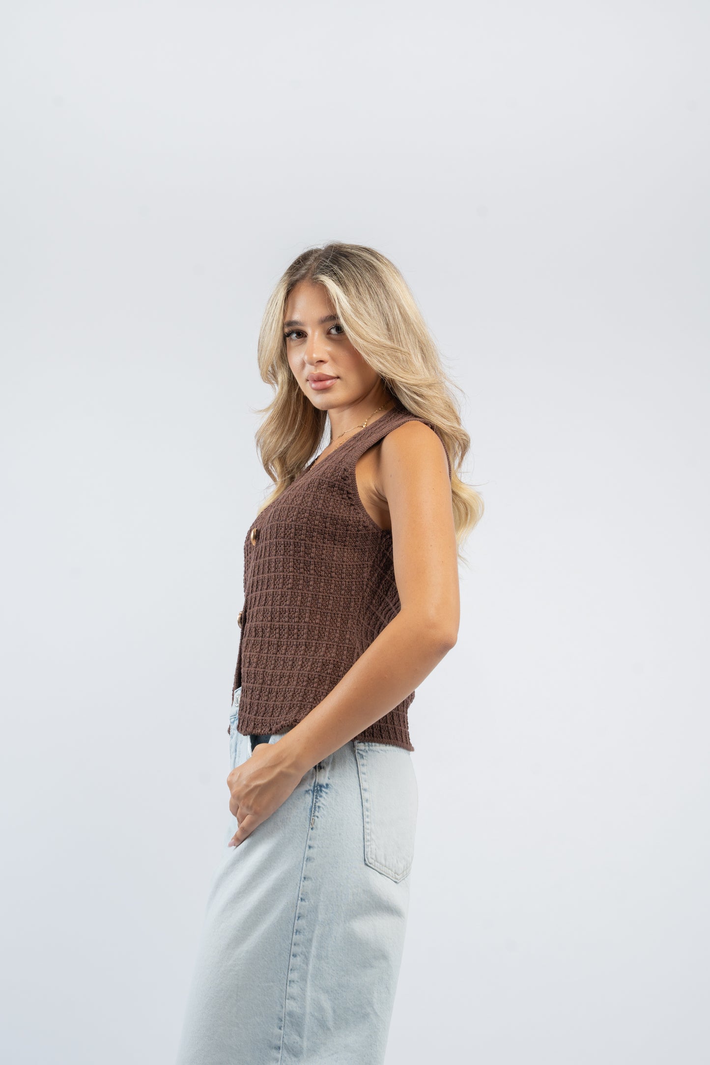 Florence buttoned vest