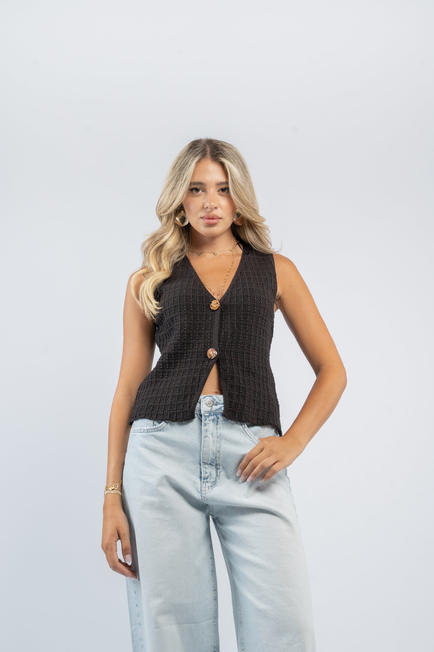 Florence buttoned vest