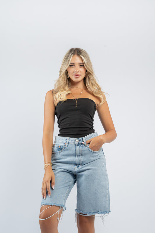 Denim shorts