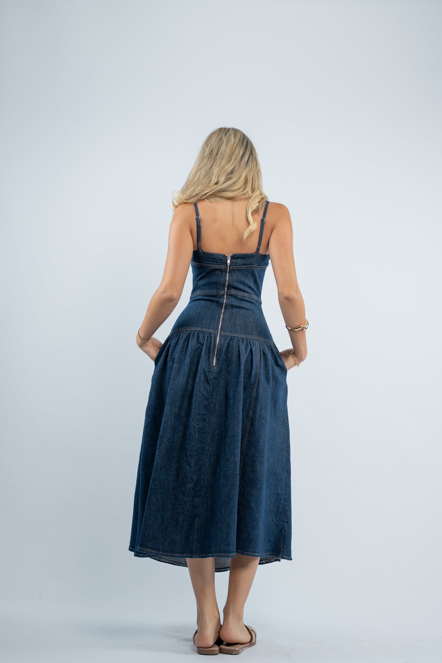Solene denim dress