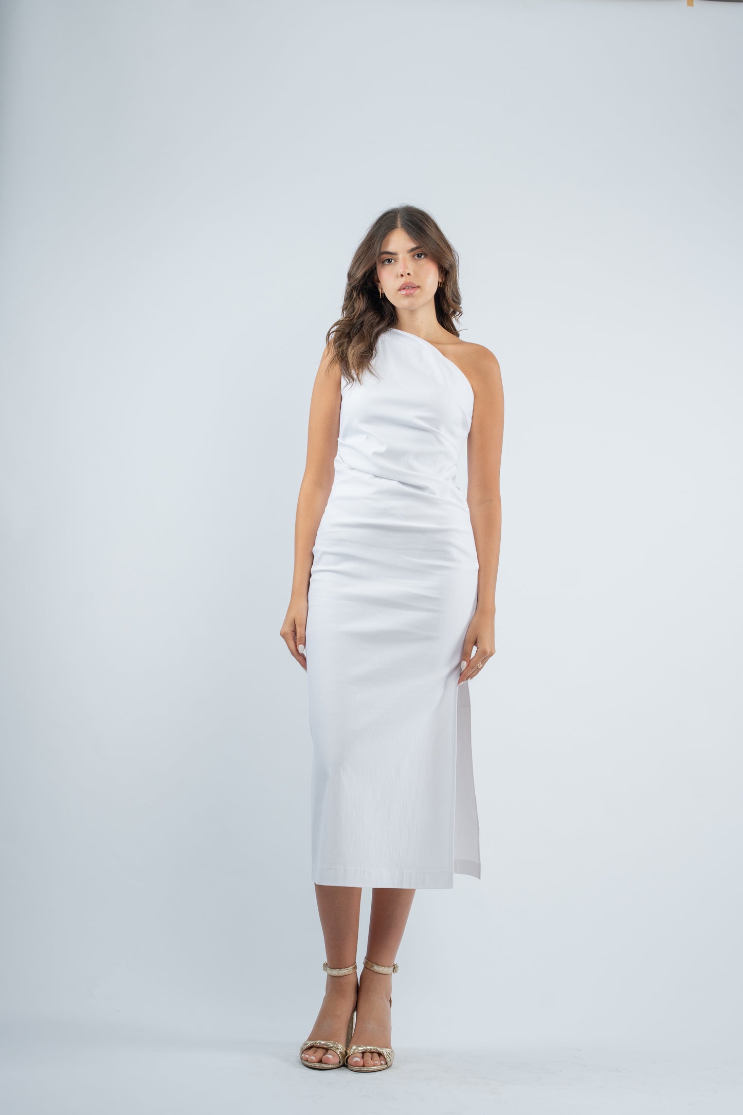 One- shoulder midi dress