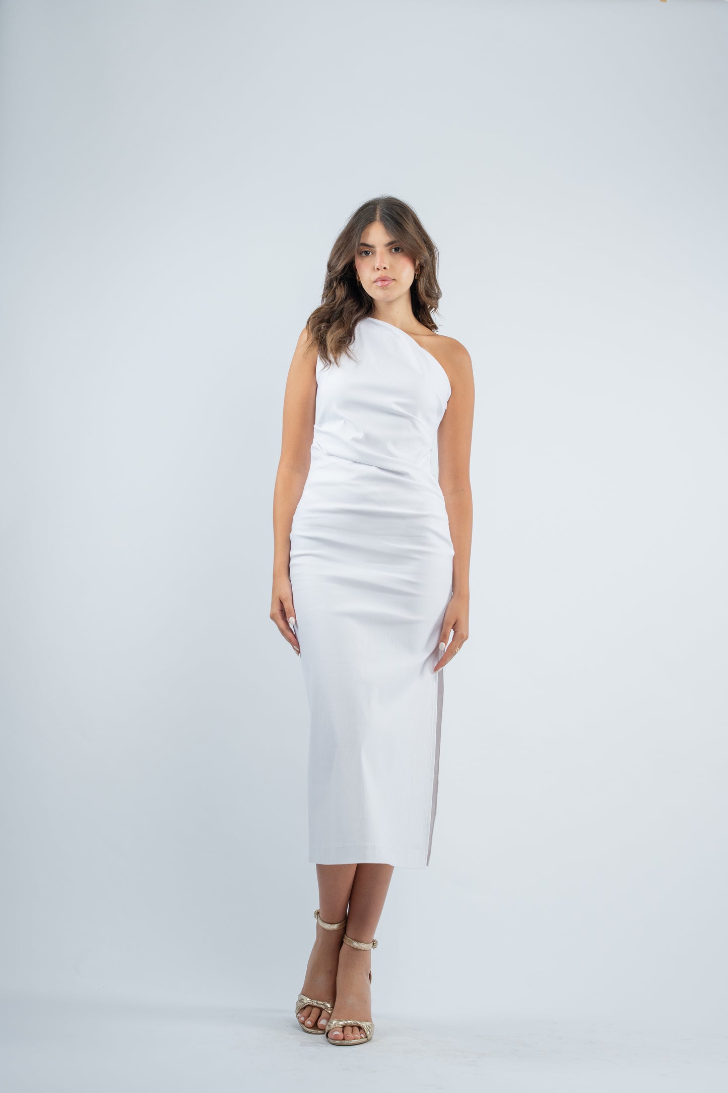 One- shoulder midi dress