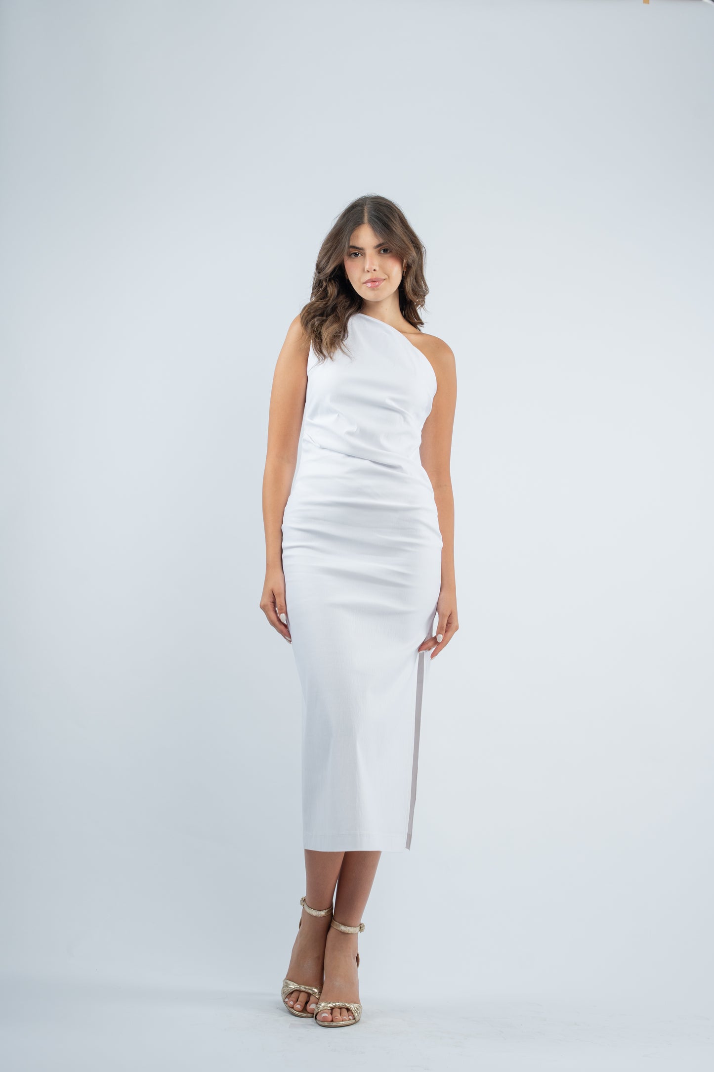 One- shoulder midi dress