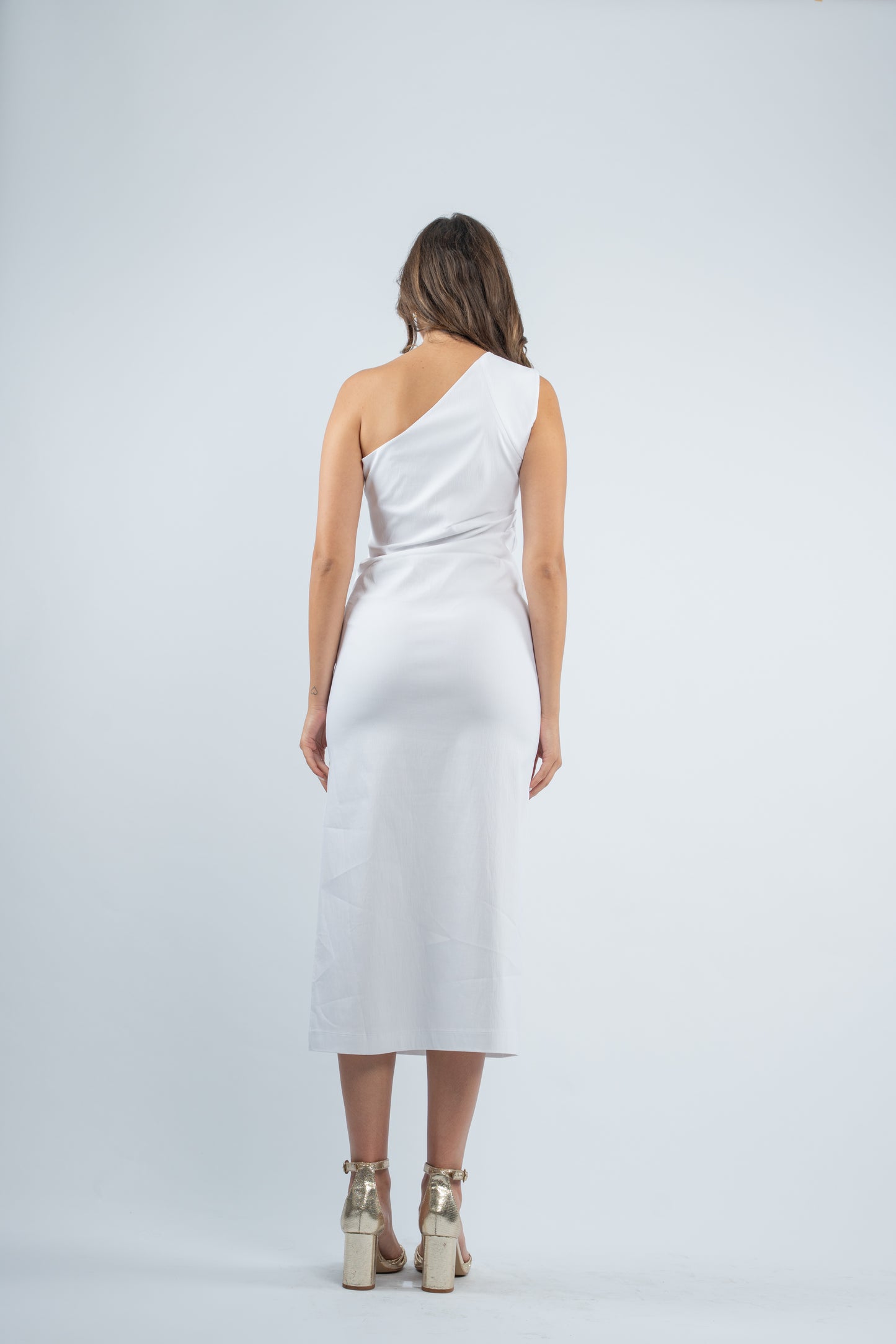 One- shoulder midi dress