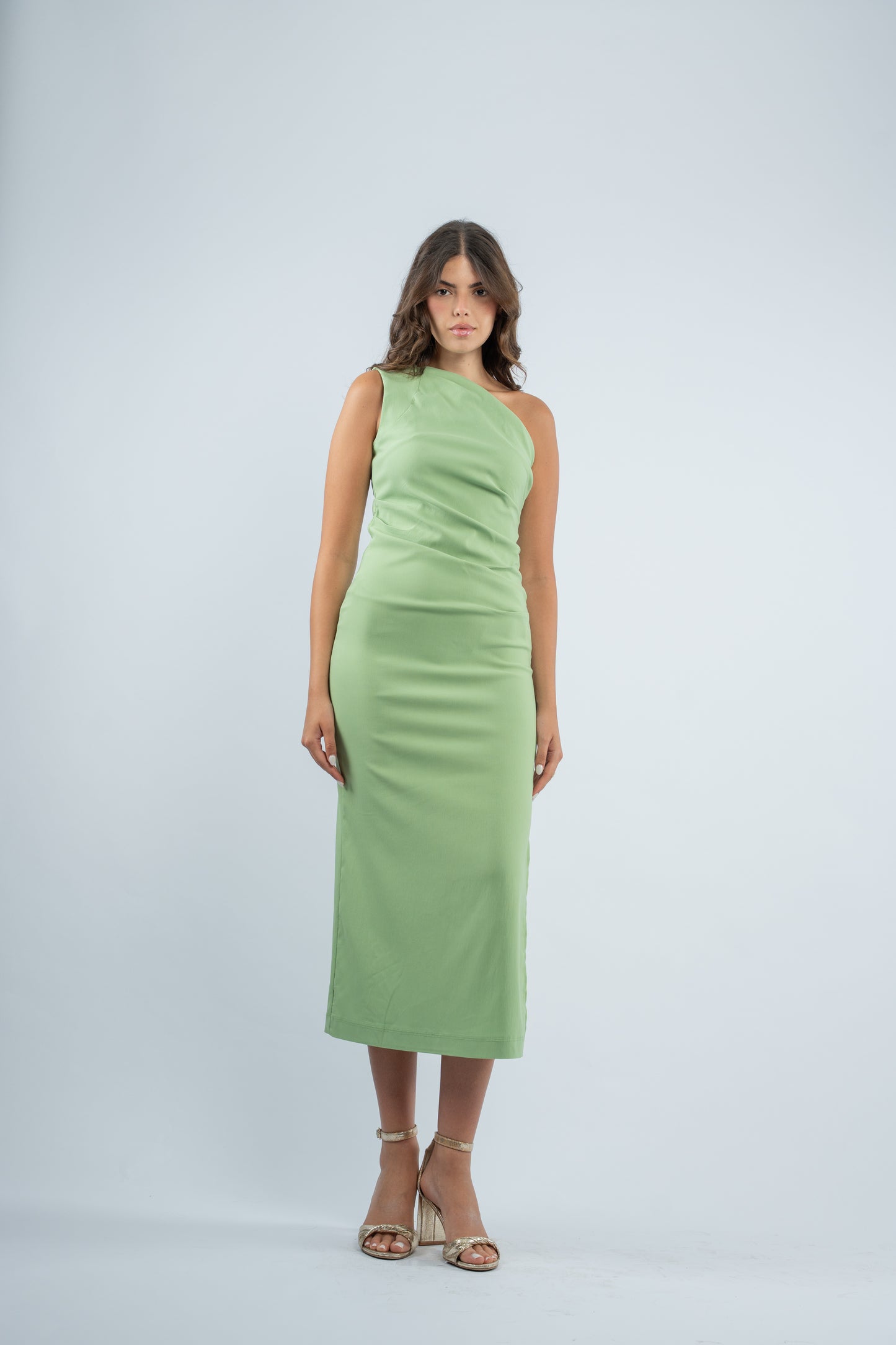 One- shoulder midi dress