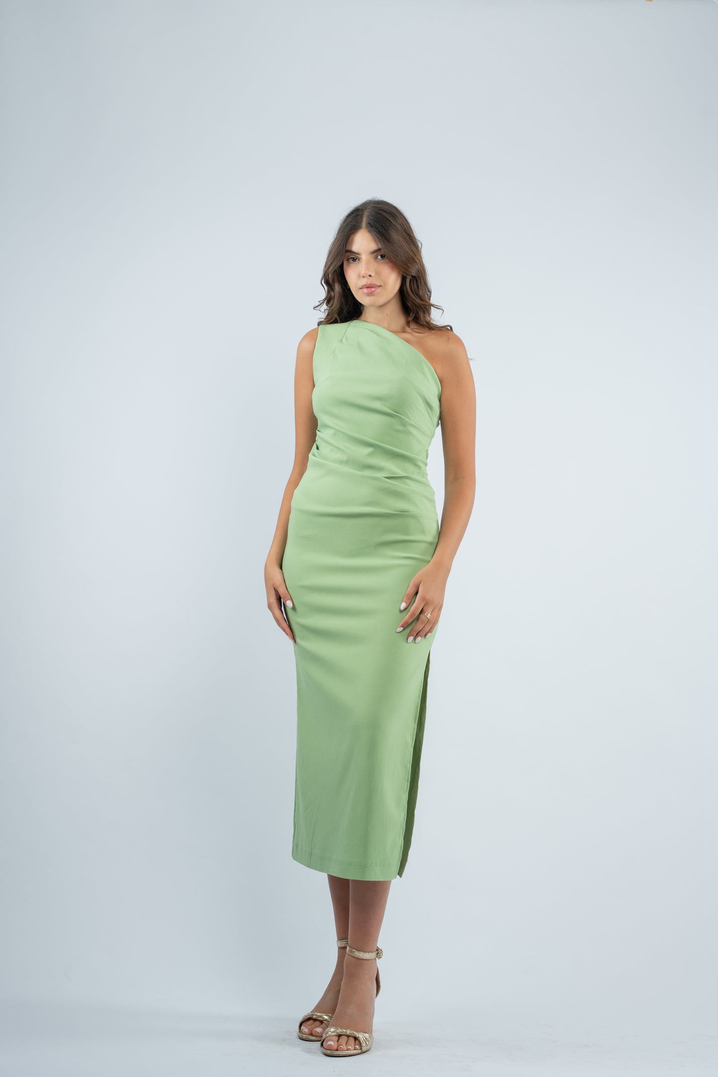 One- shoulder midi dress