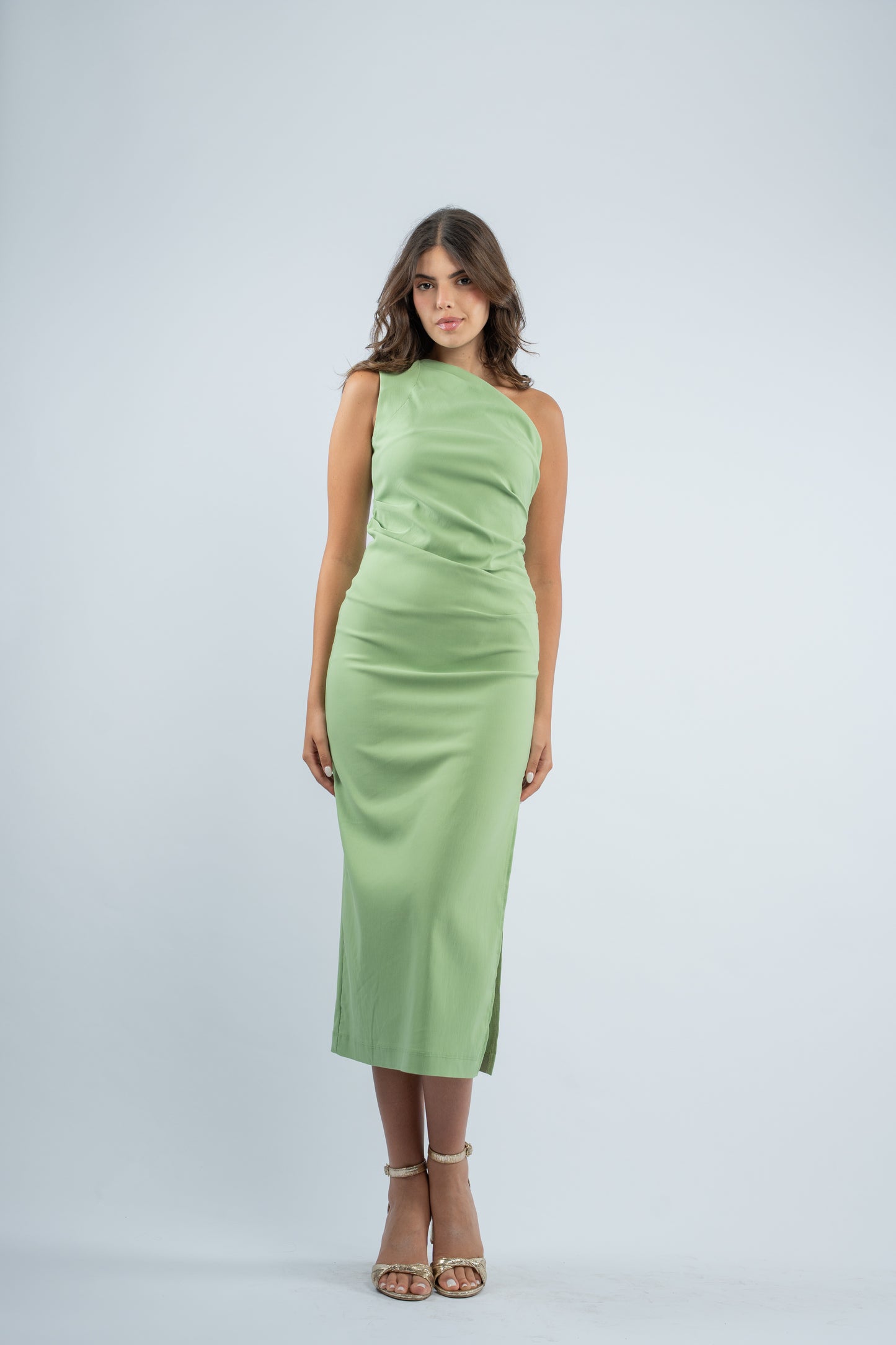One- shoulder midi dress