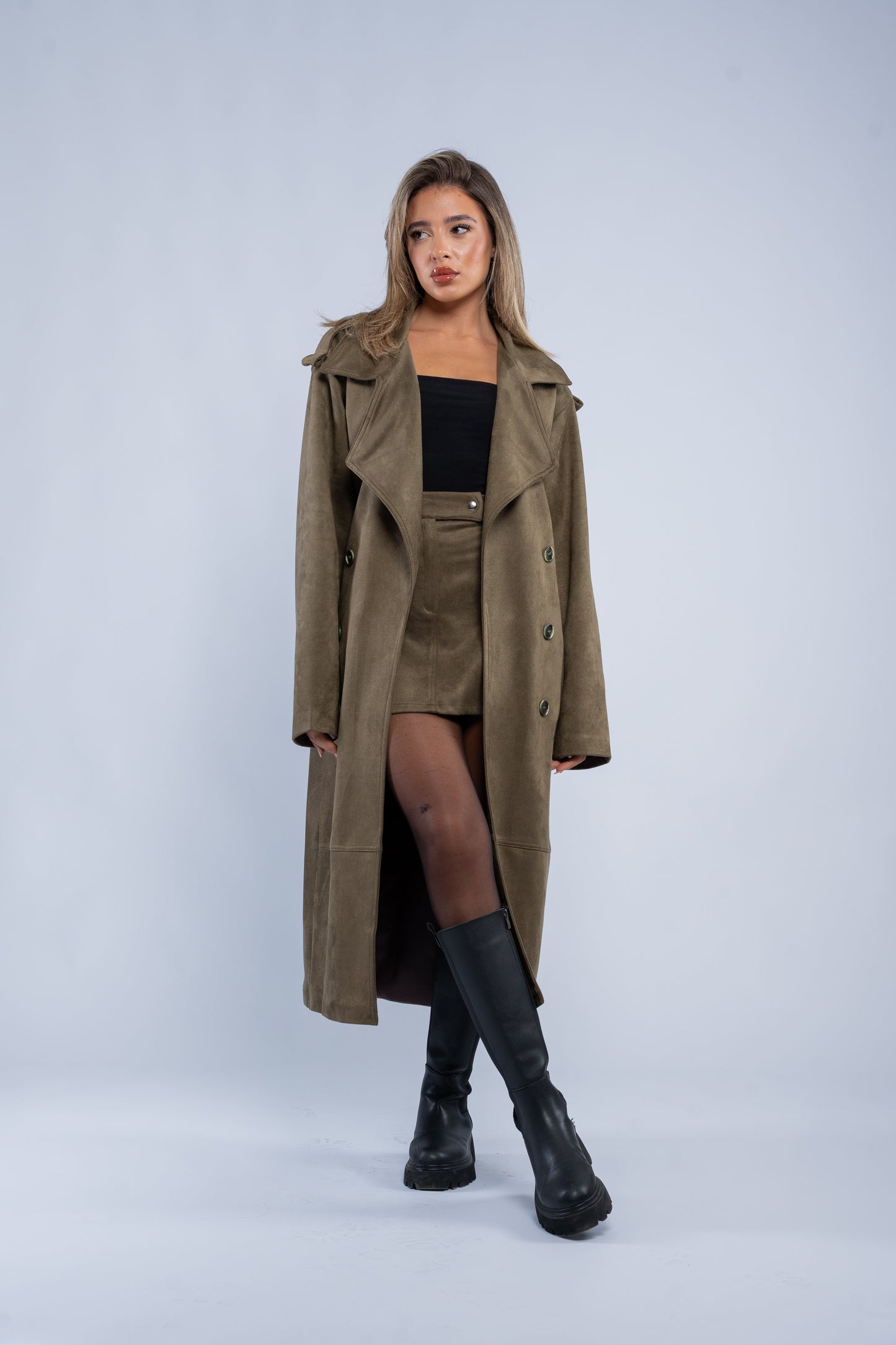 Suede coat