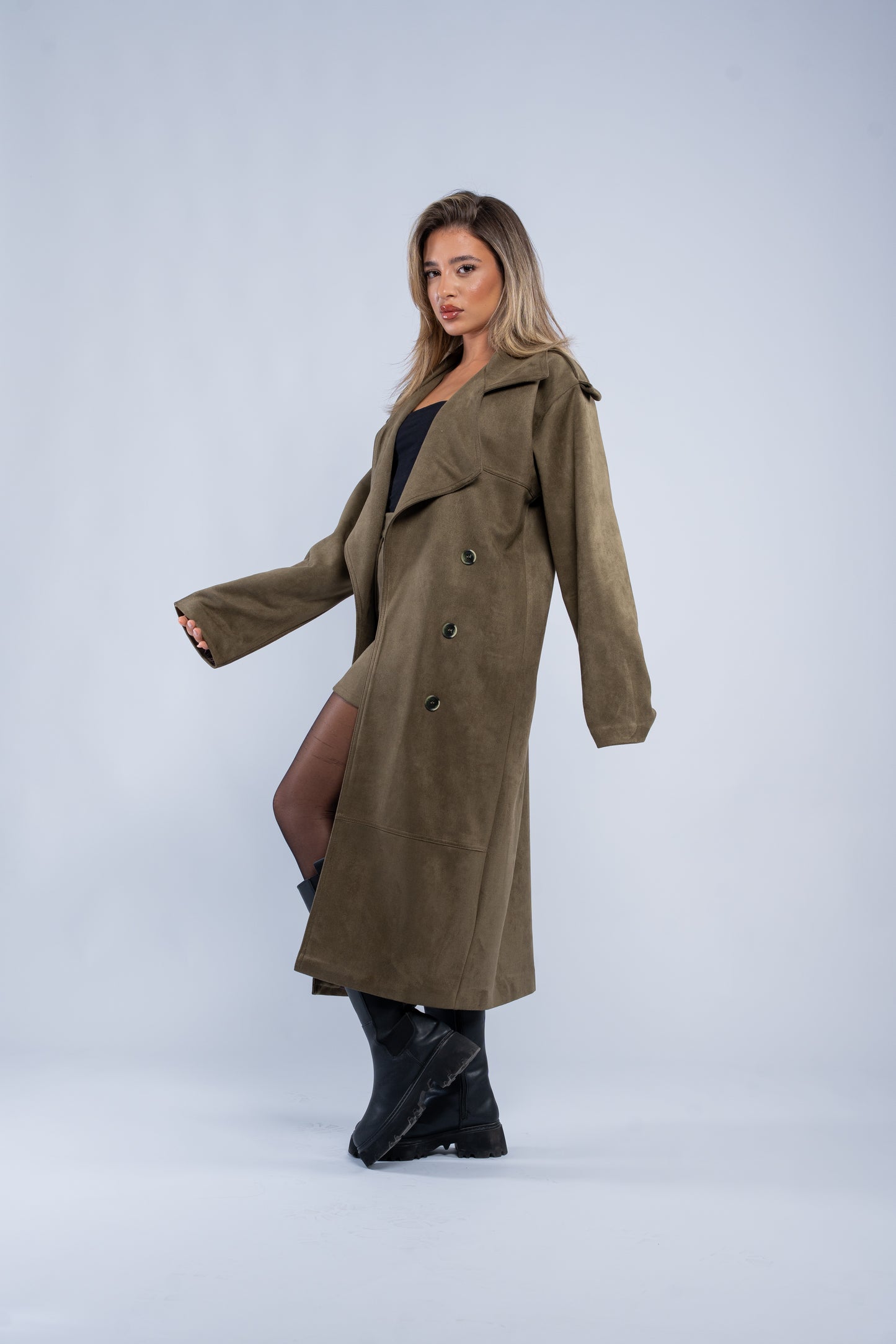 Suede coat