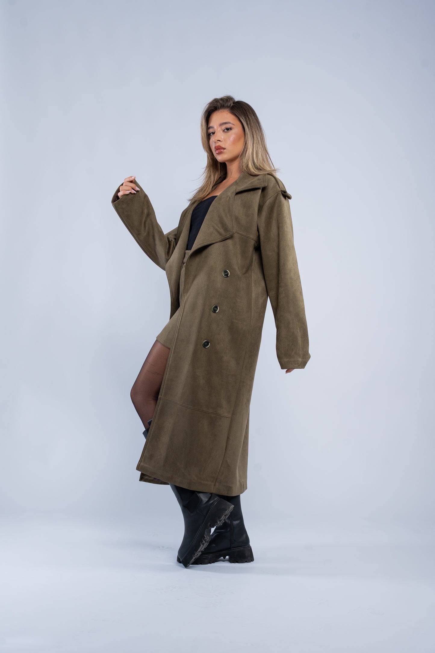 Suede coat