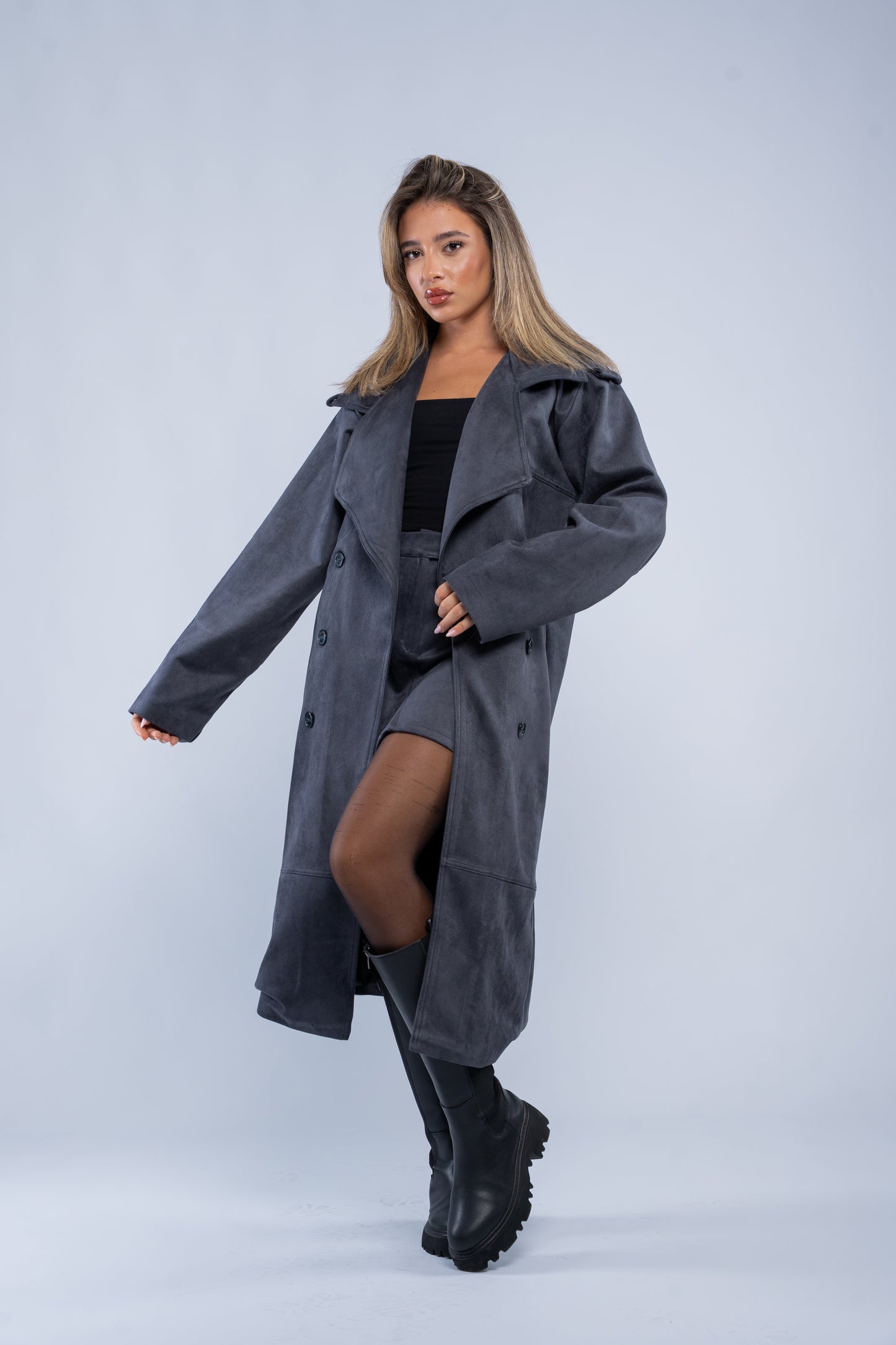 Suede coat