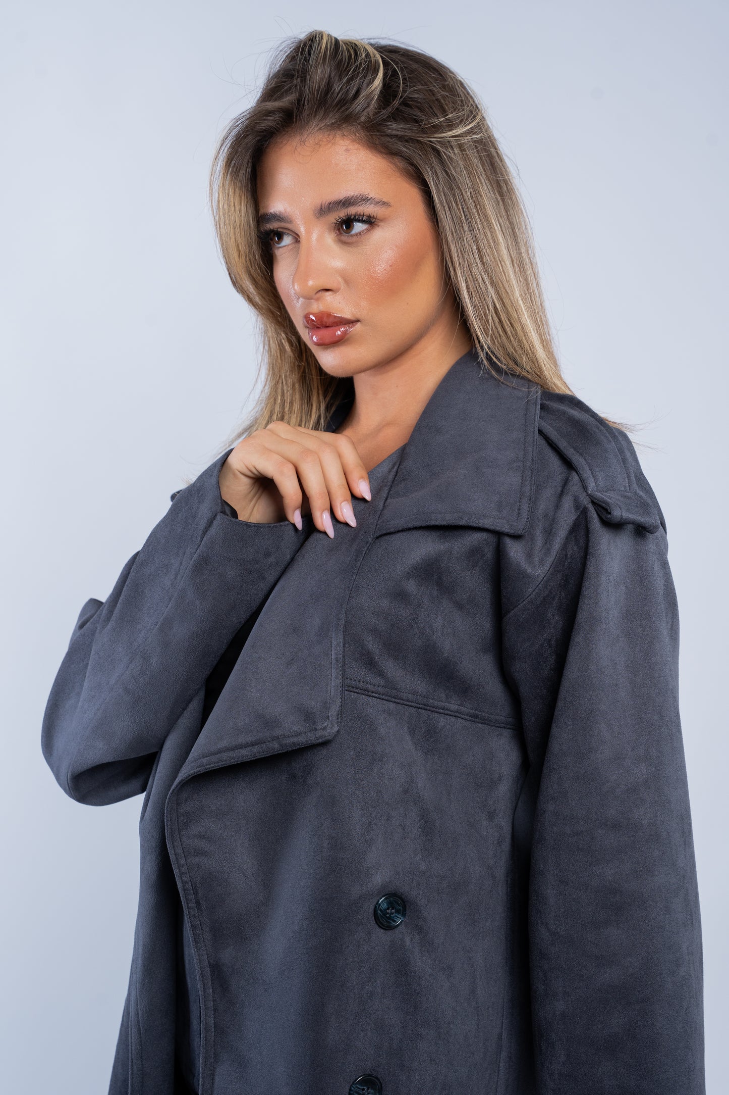 Suede coat