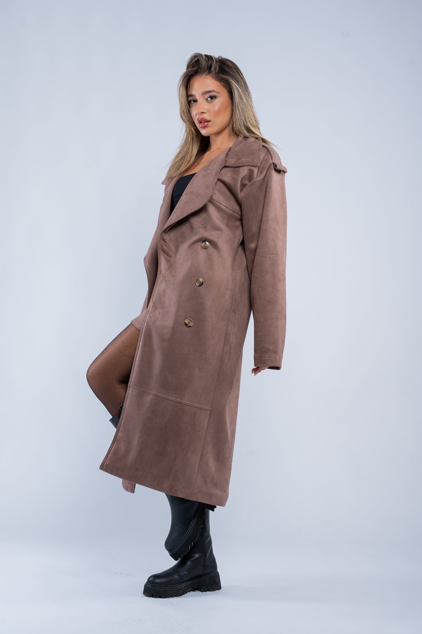 Suede coat