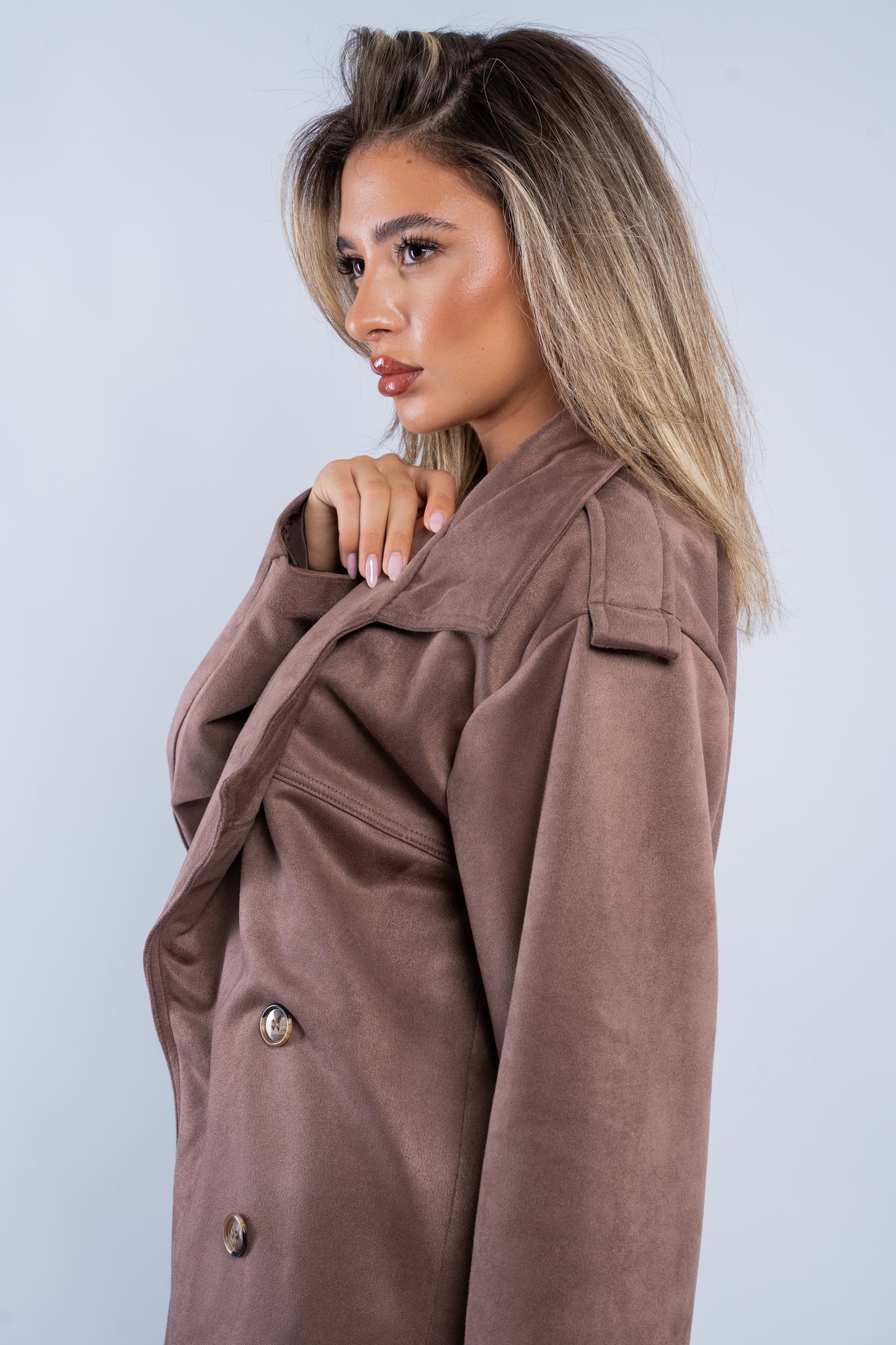 Suede coat