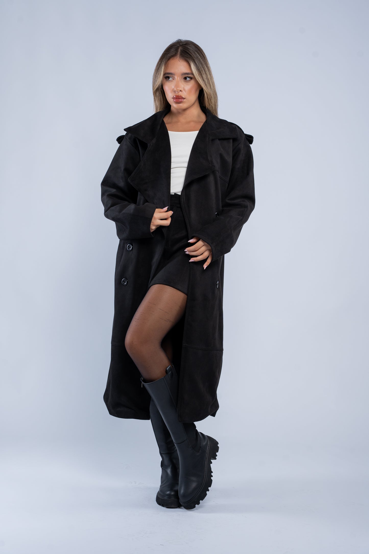 Suede coat