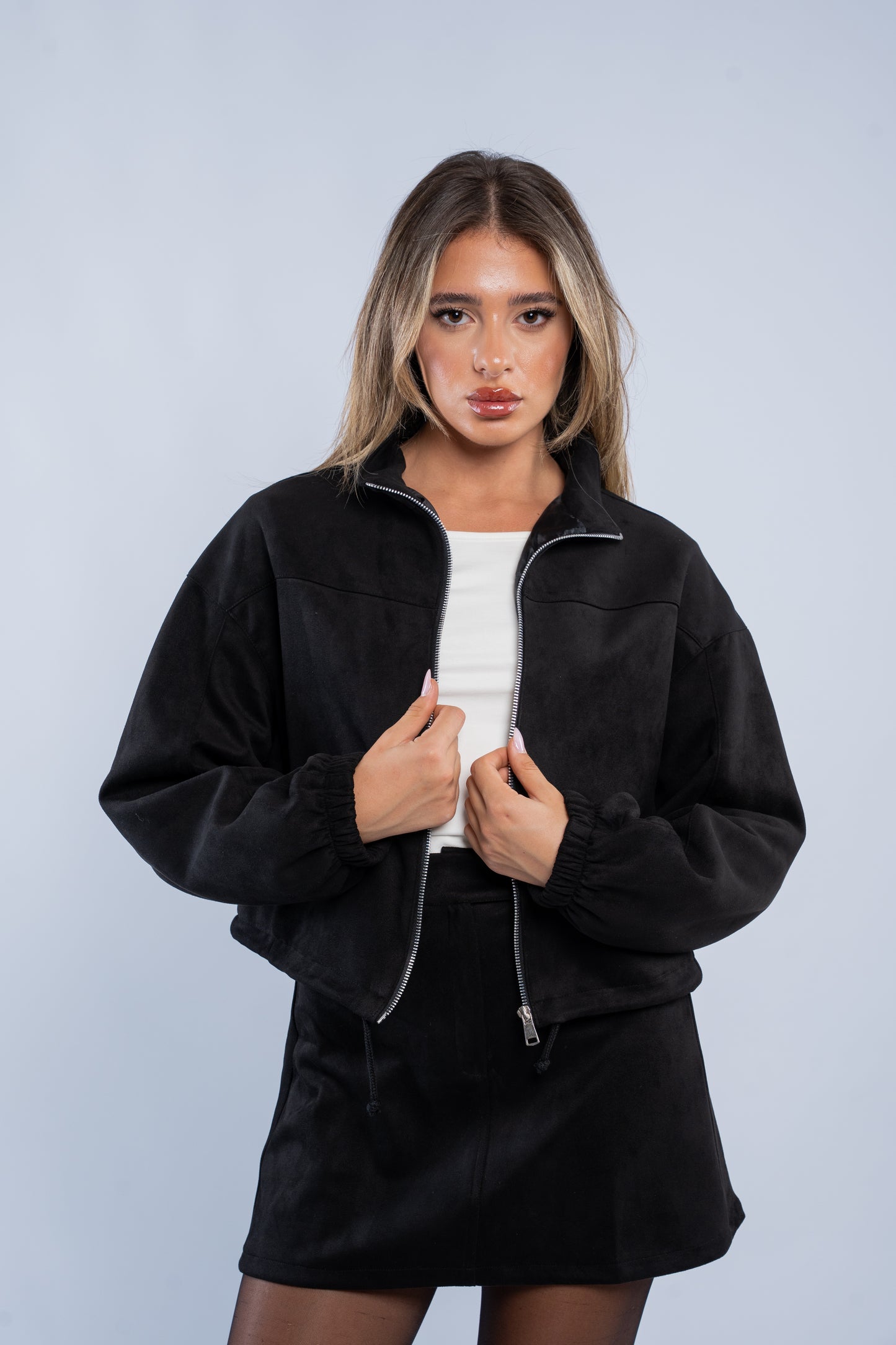Suede Zip Jacket