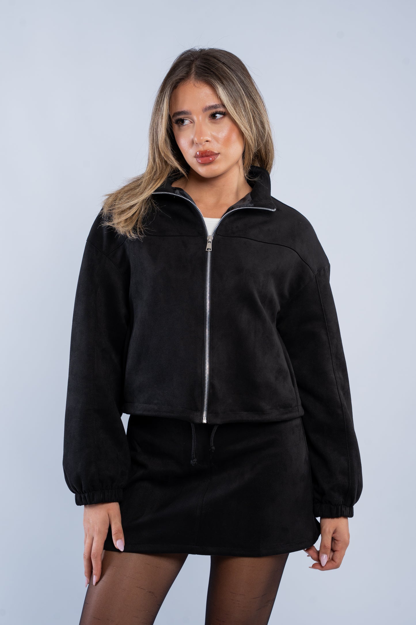 Suede Zip Jacket