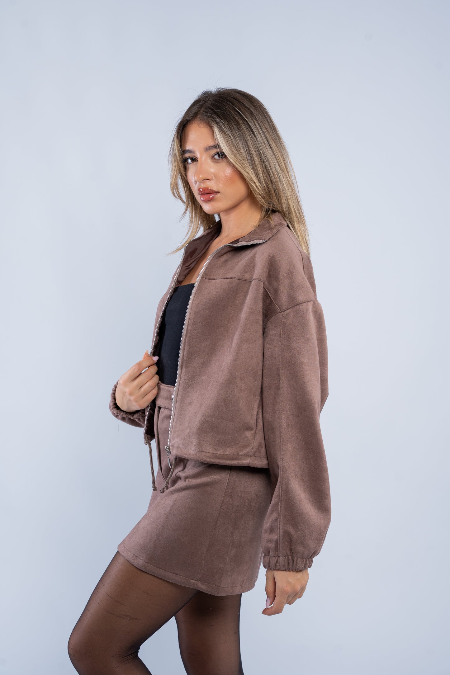 Suede Zip Jacket