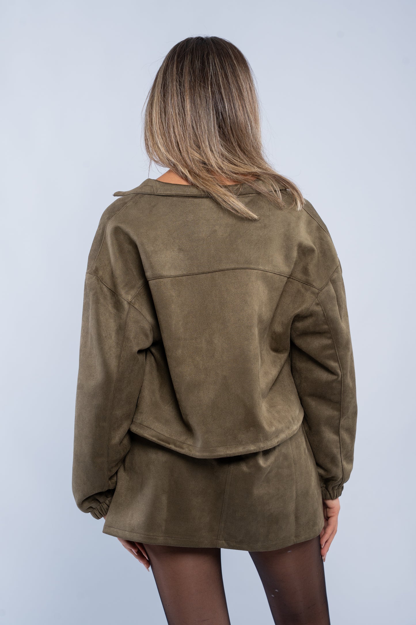 Suede Zip Jacket