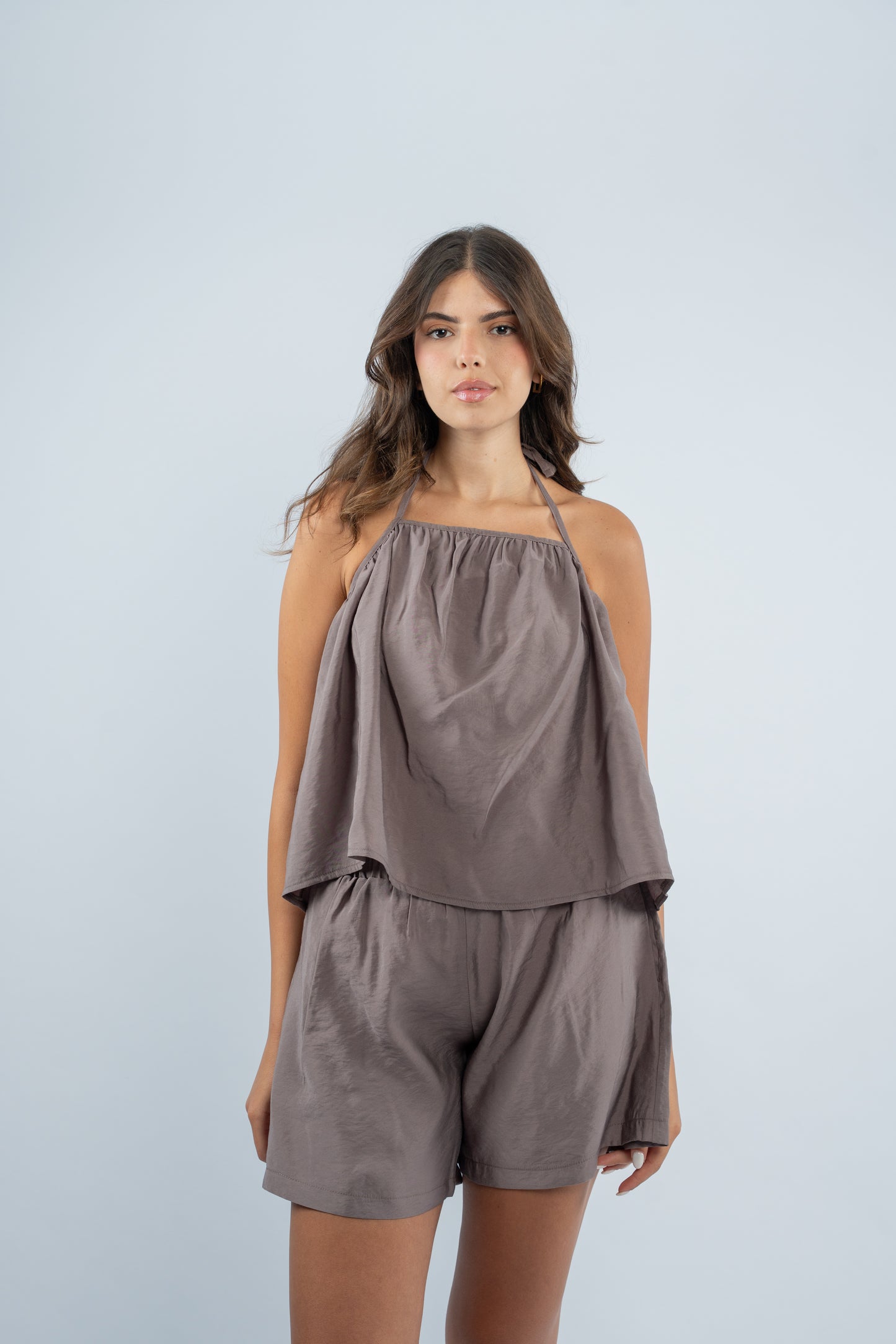 Short linen set