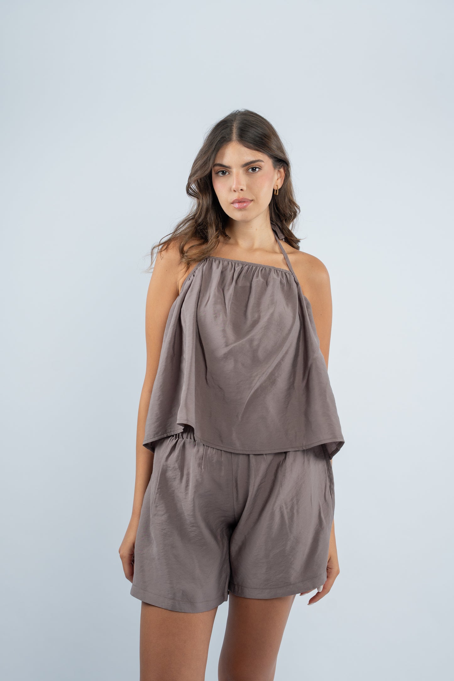 Short linen set