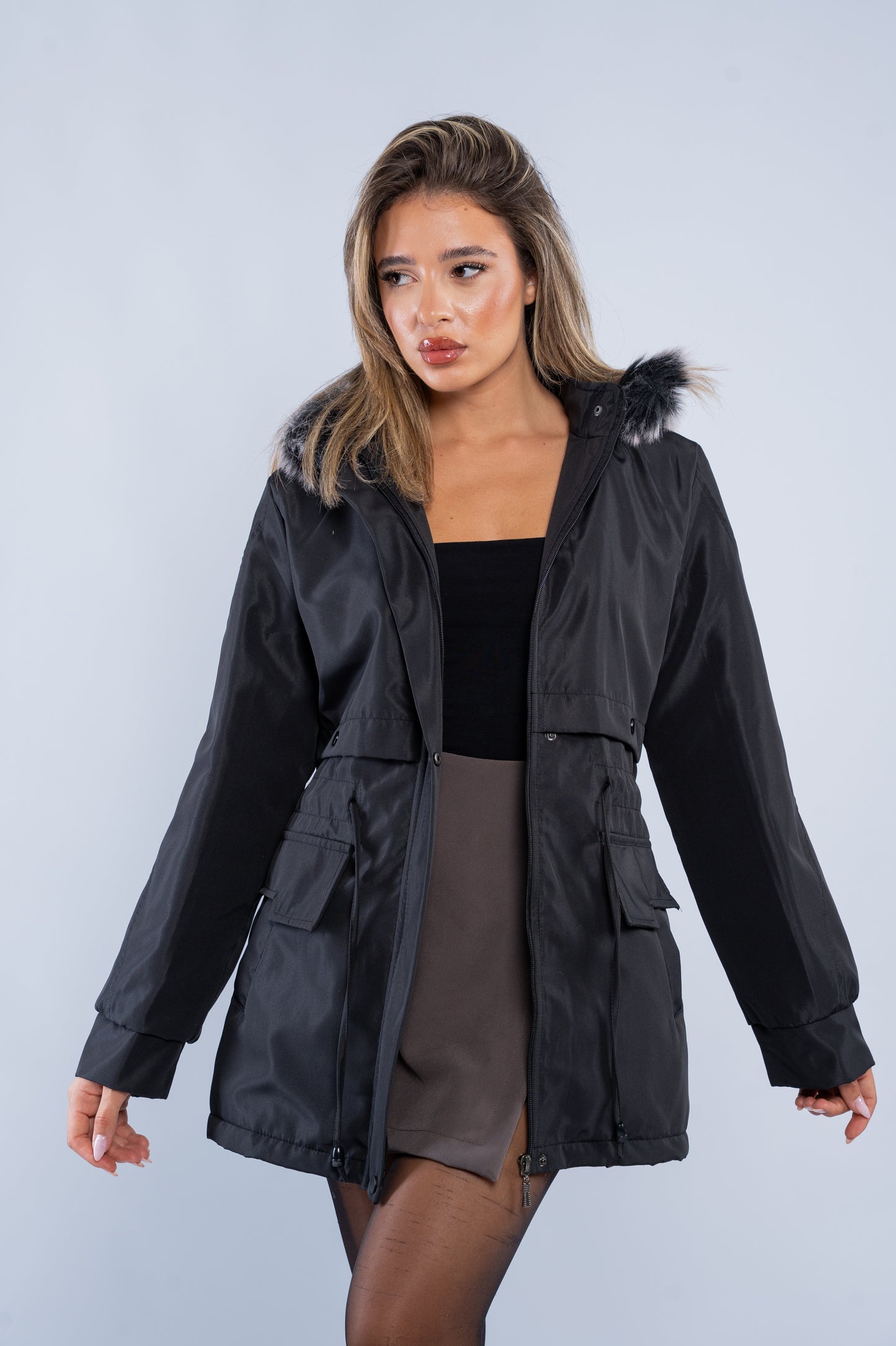 Waterproof jacket with pockets