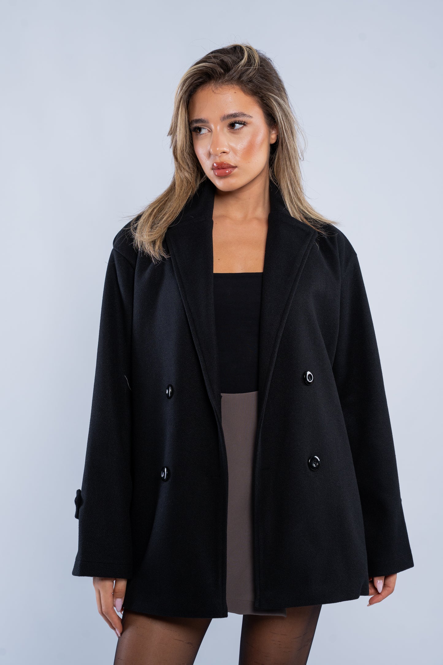 Double breasted short Manteau