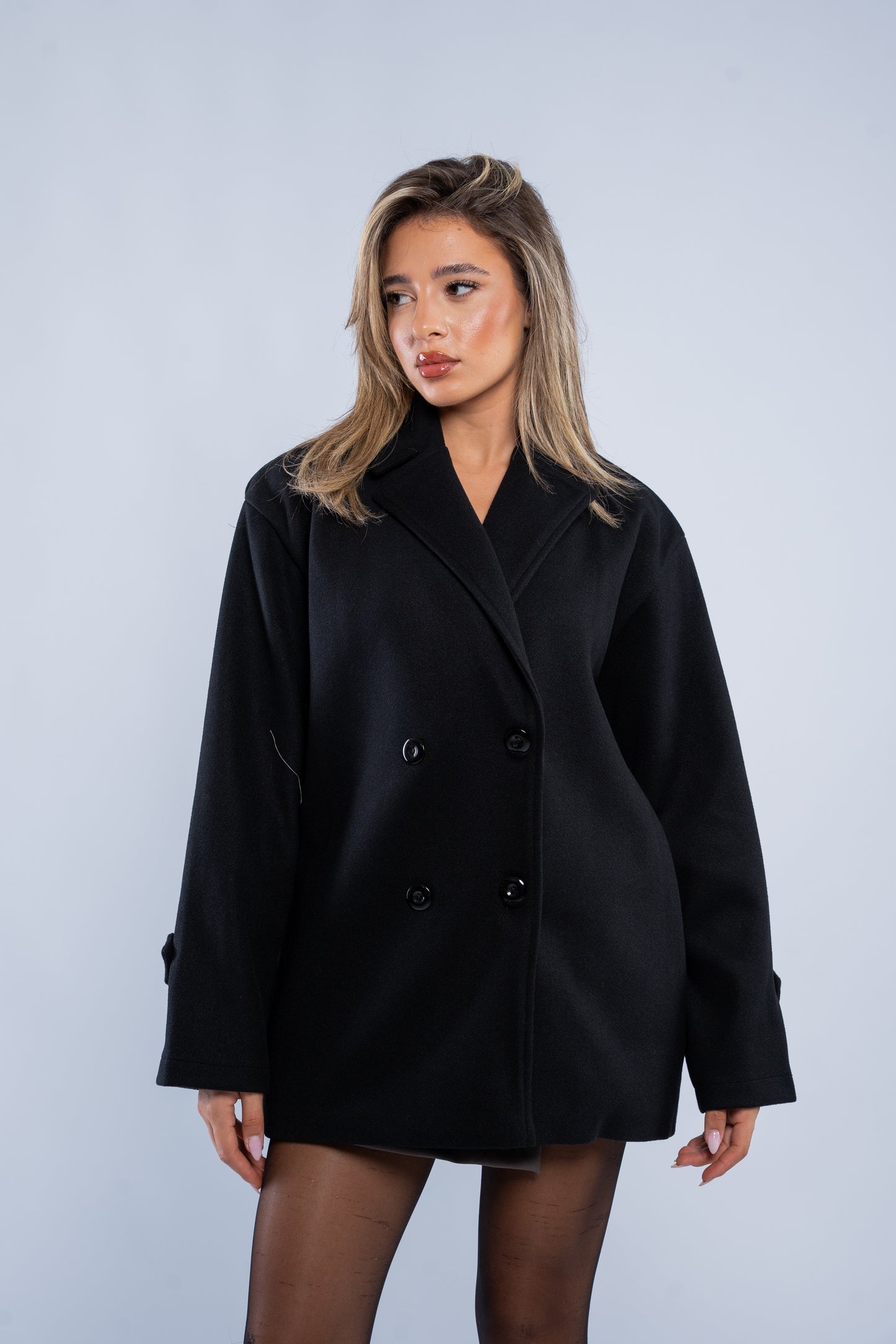 Double breasted short Manteau