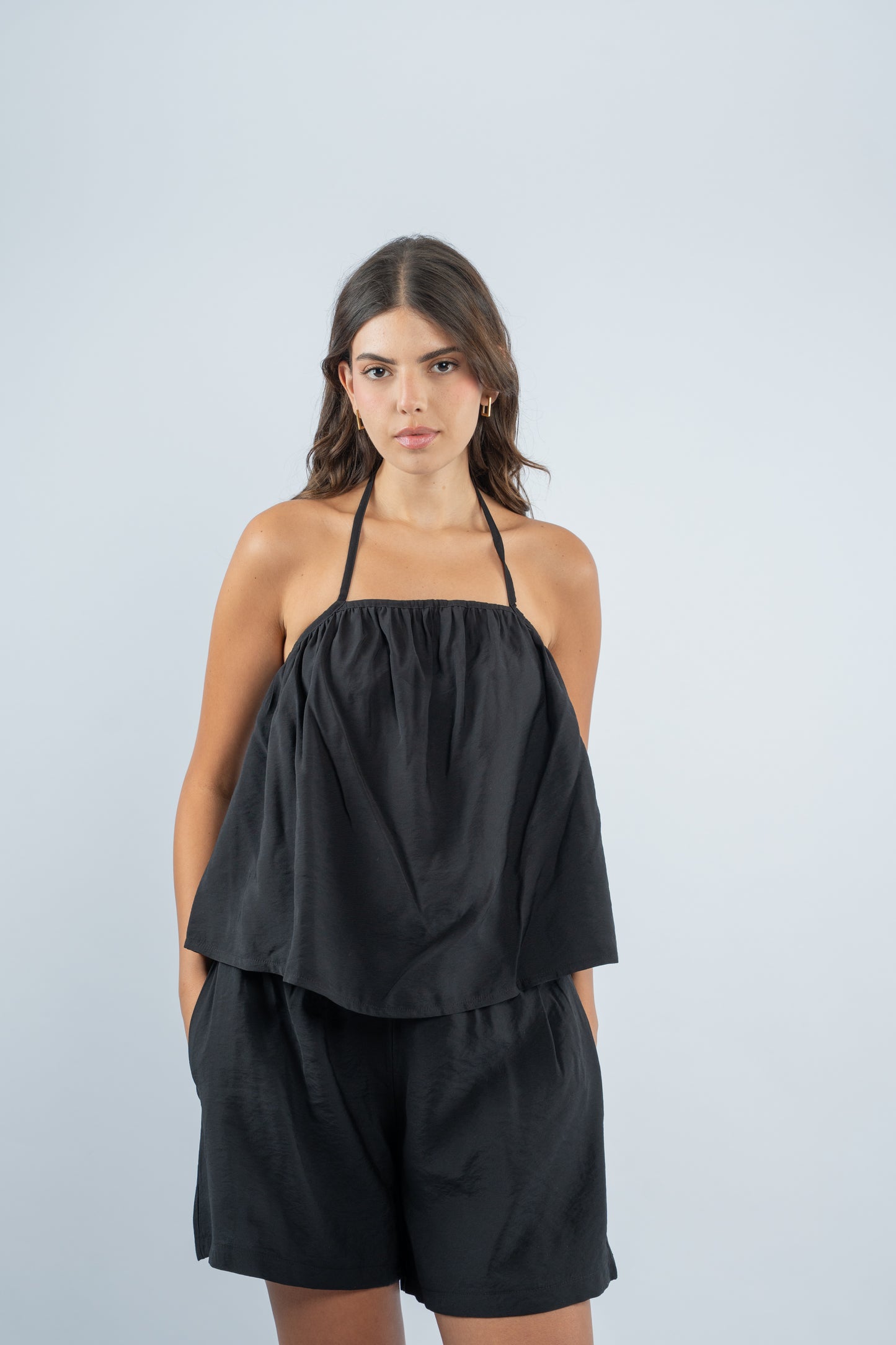 Short linen set