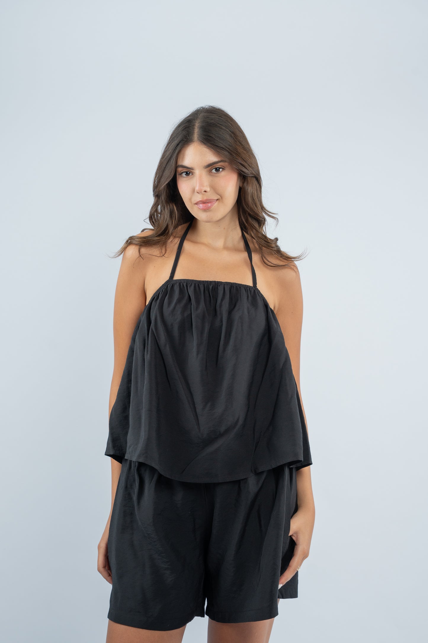 Short linen set