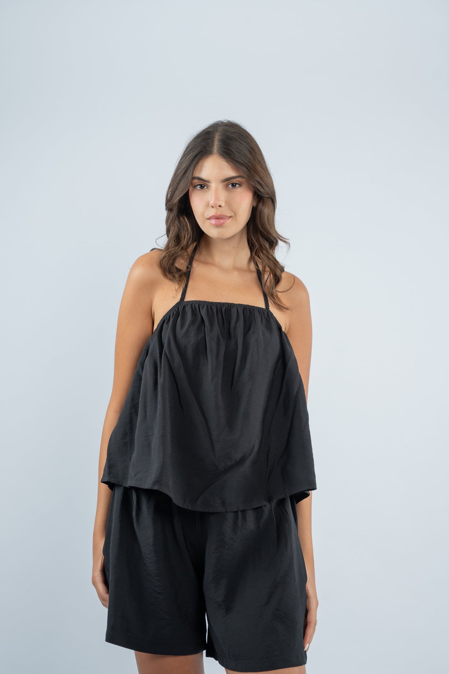 Short linen set