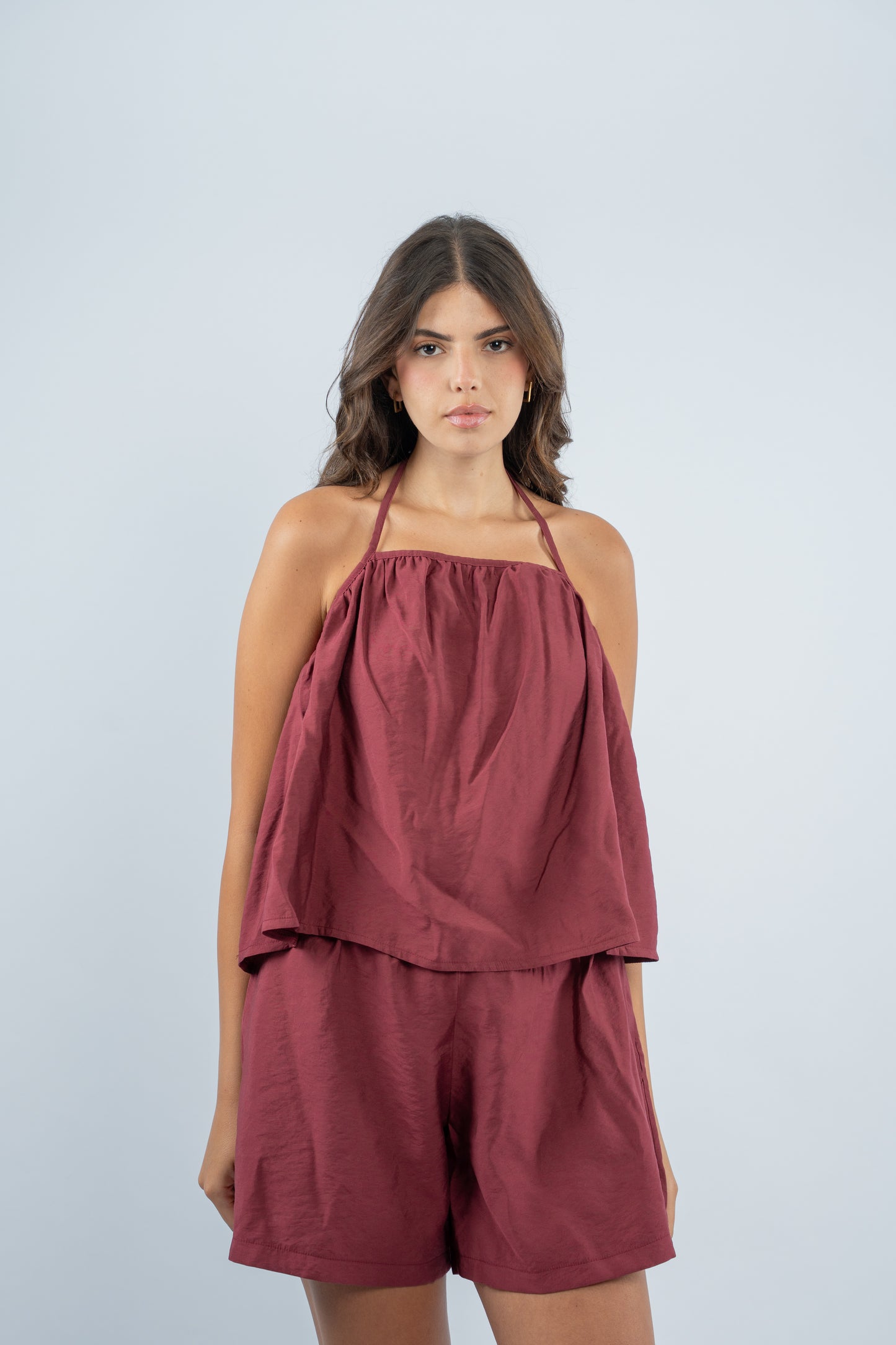 Short linen set