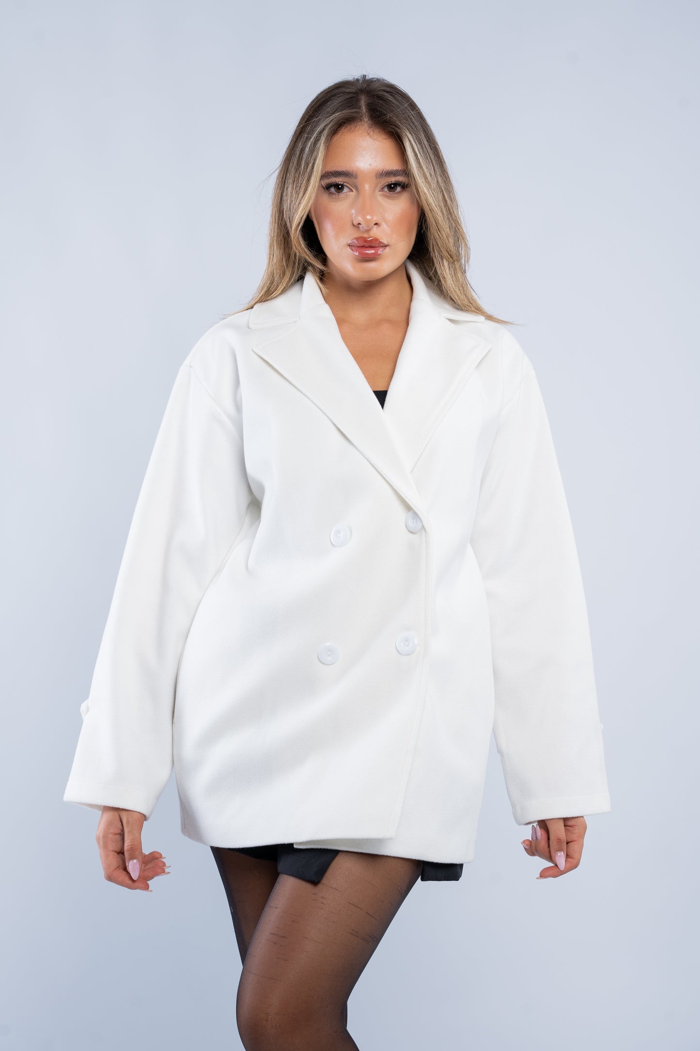 Double breasted short Manteau