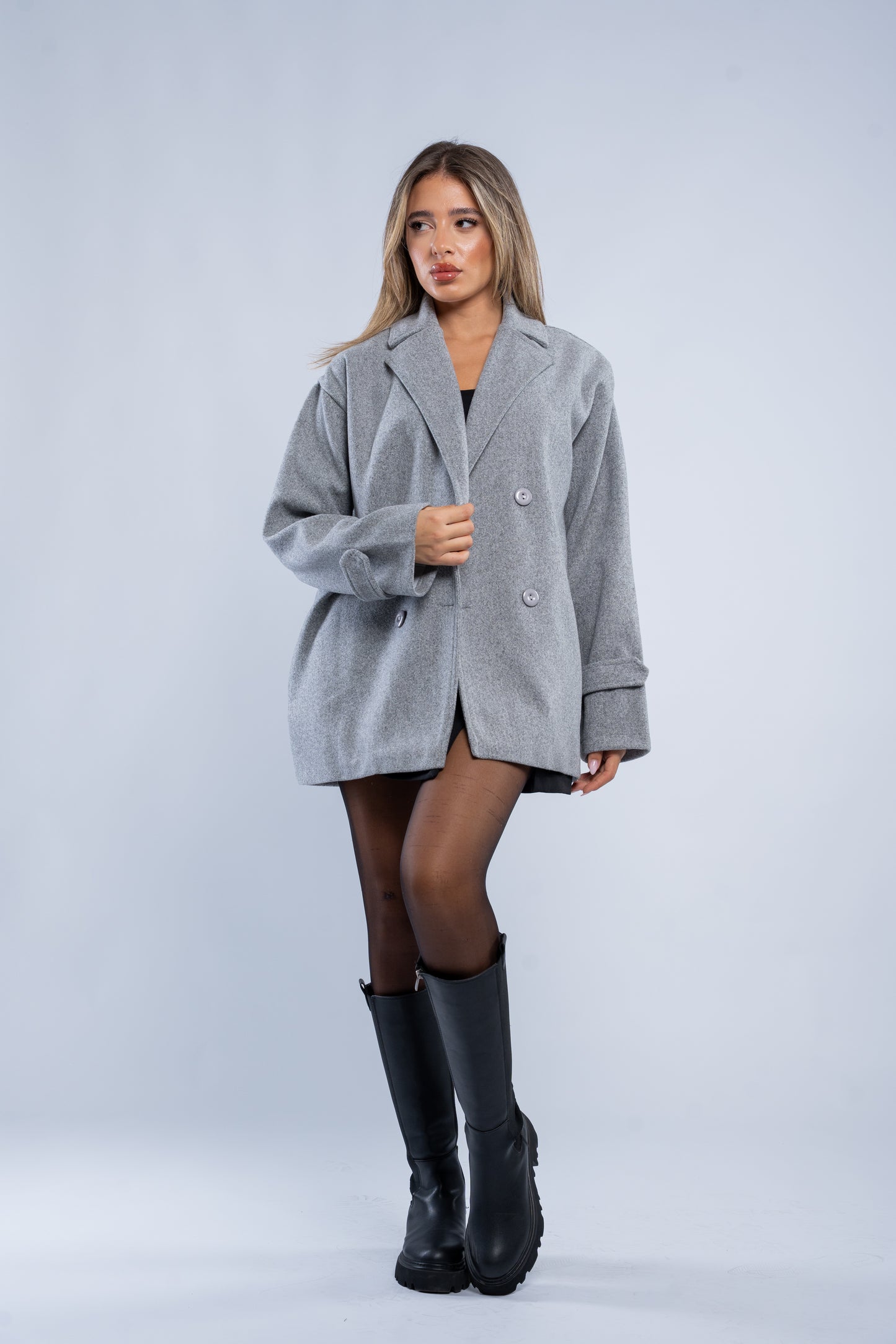 Double breasted short Manteau