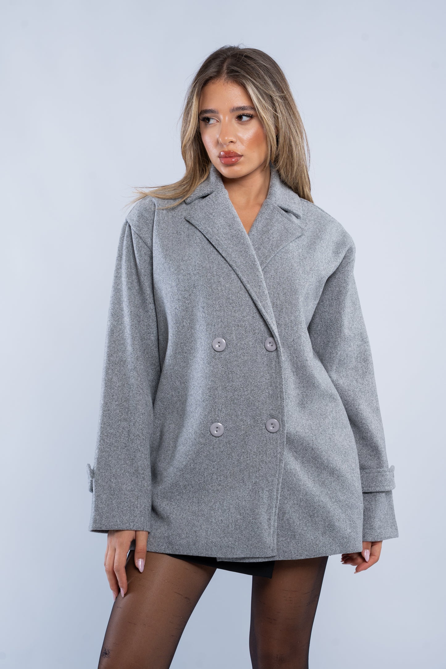 Double breasted short Manteau