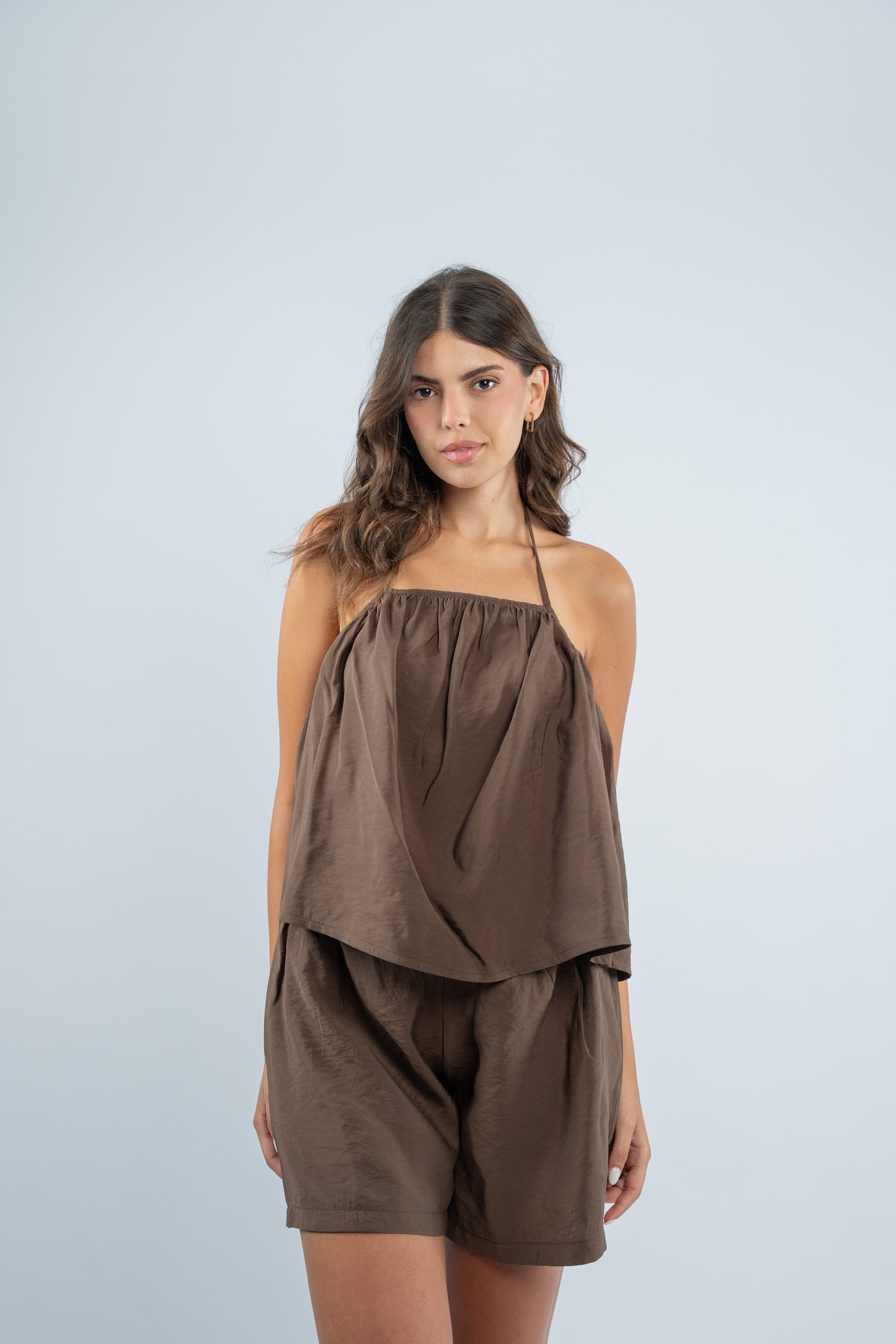 Short linen set