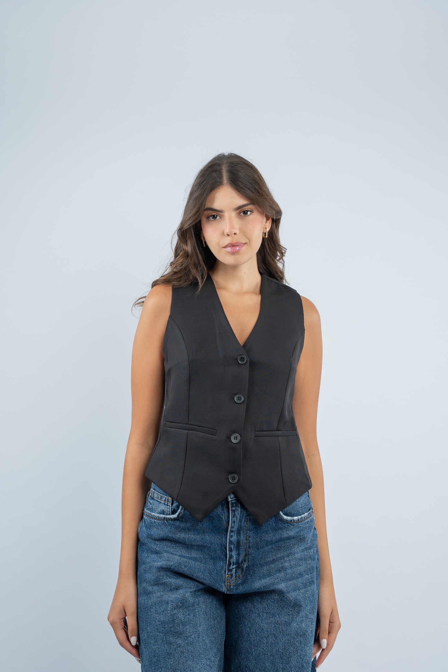 Belted vest