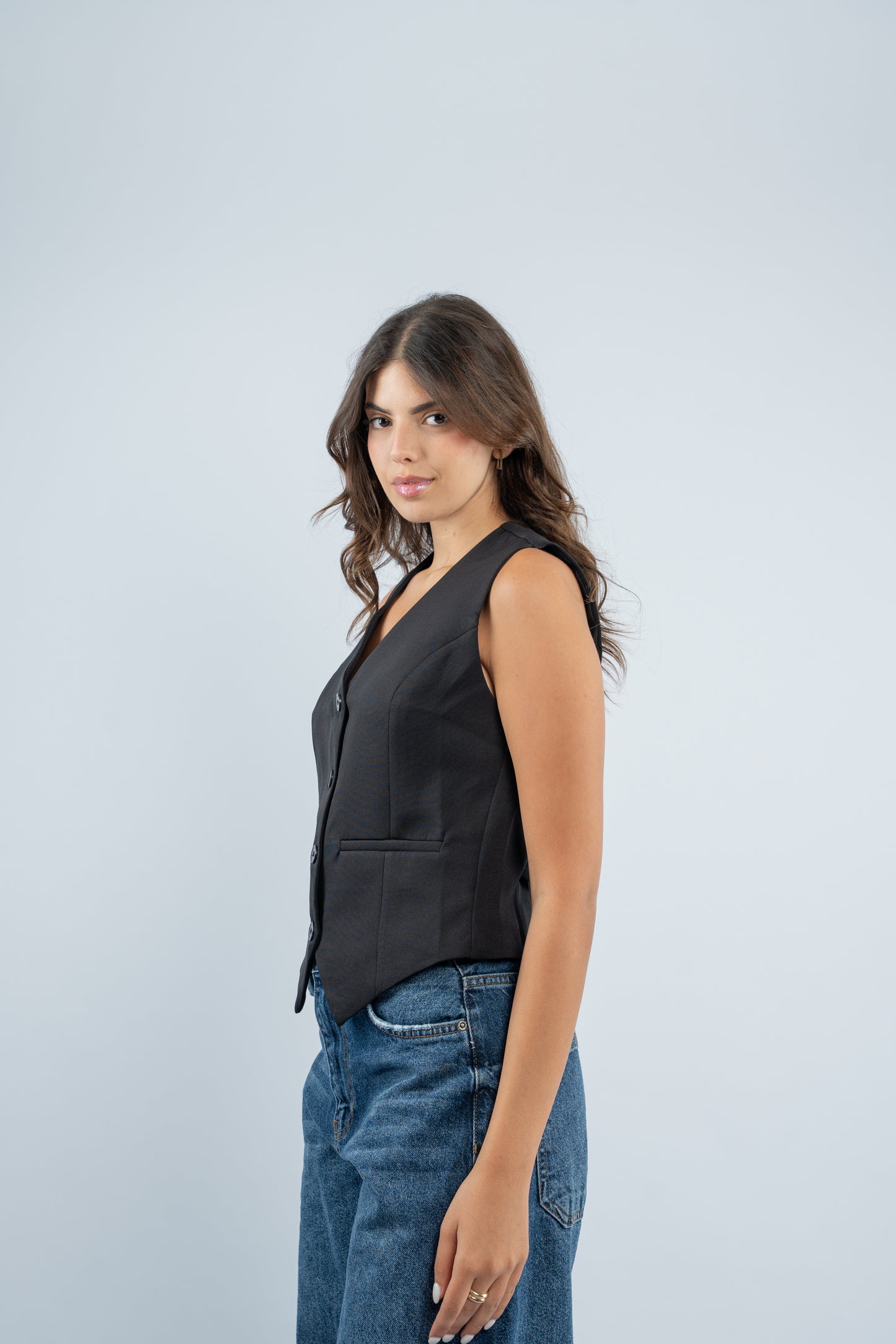 Belted vest