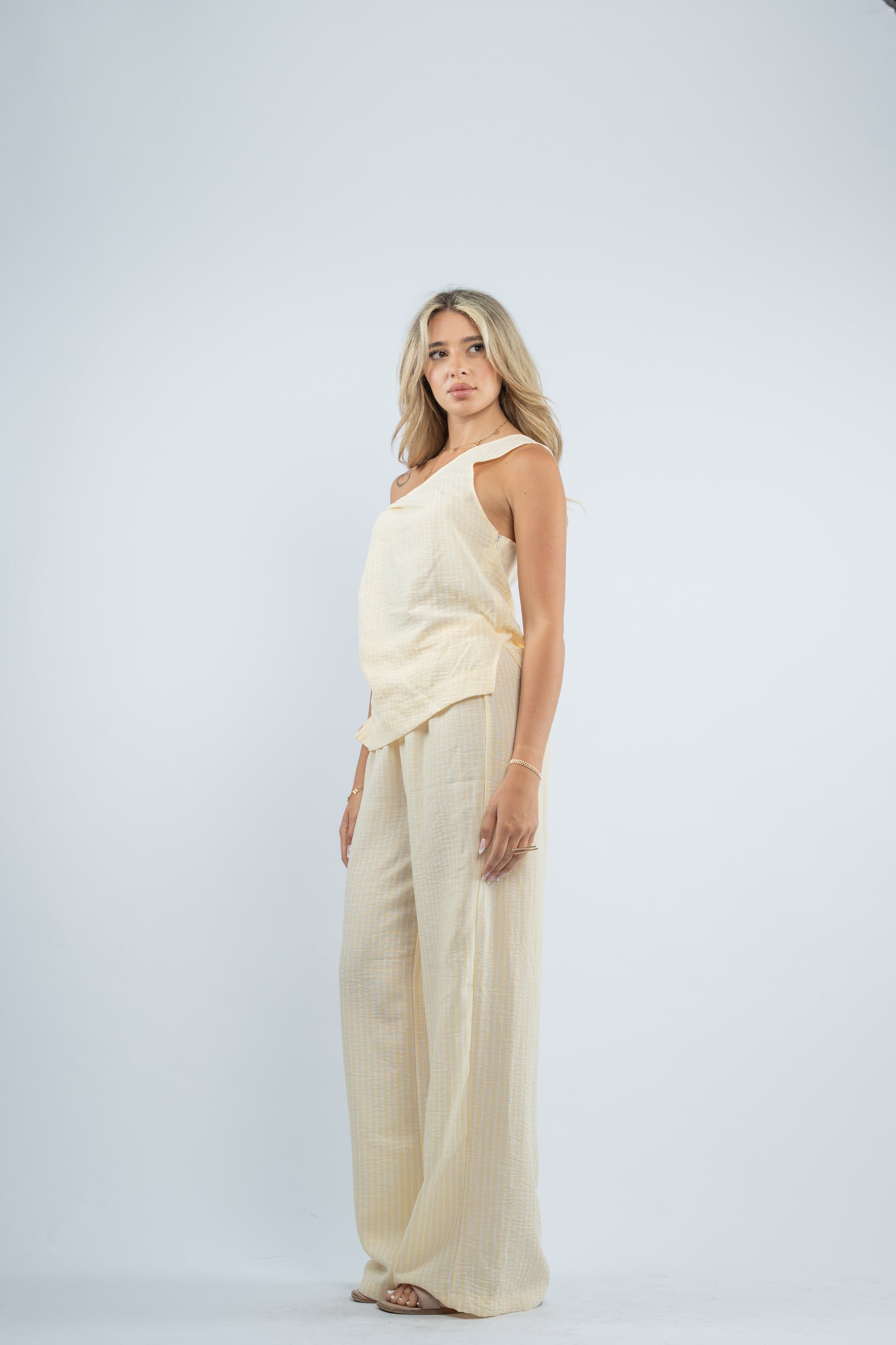 Side- tie linen set