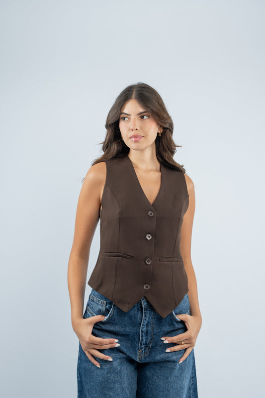 Belted vest
