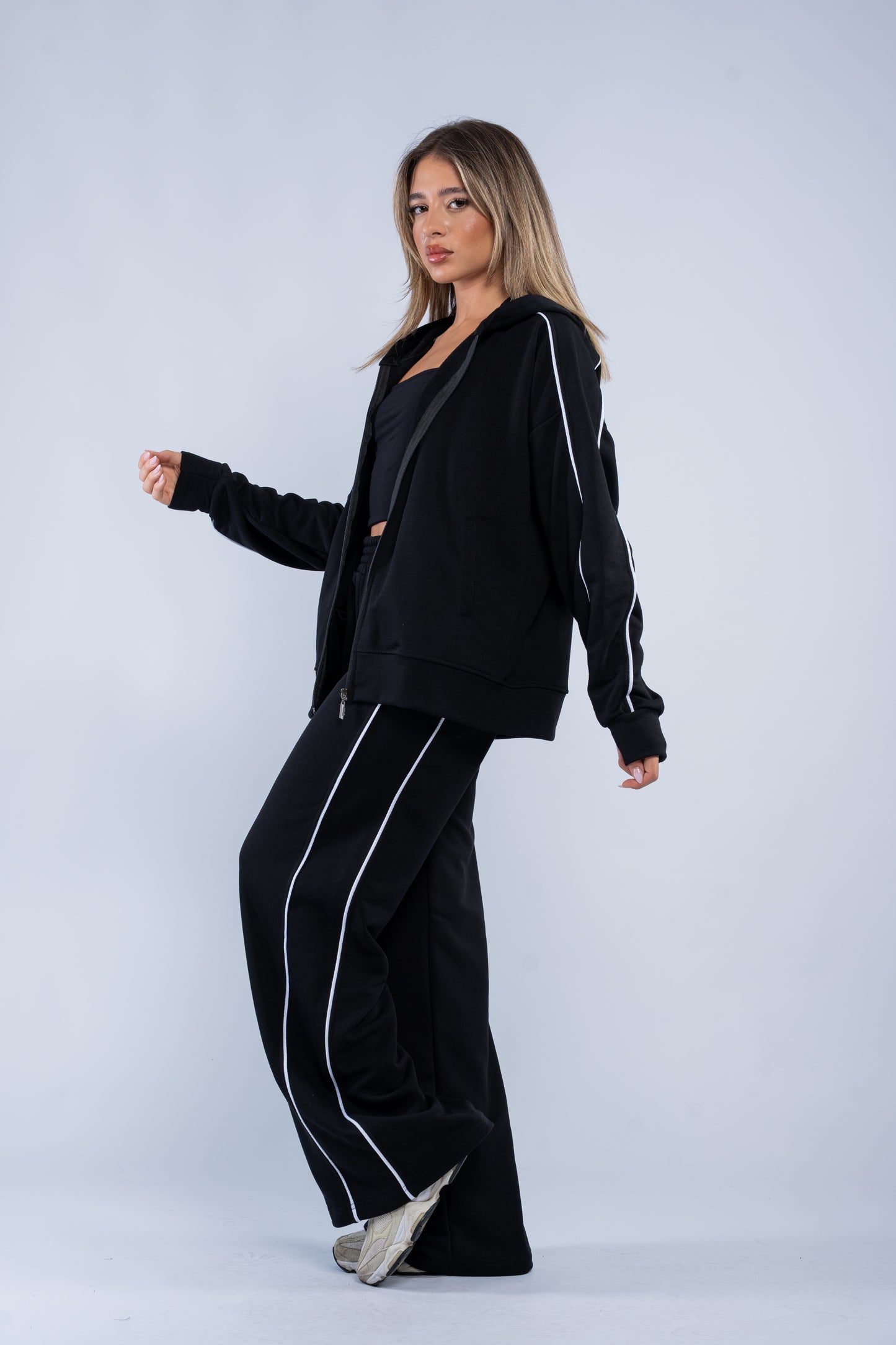 Stripe-detail tracksuit