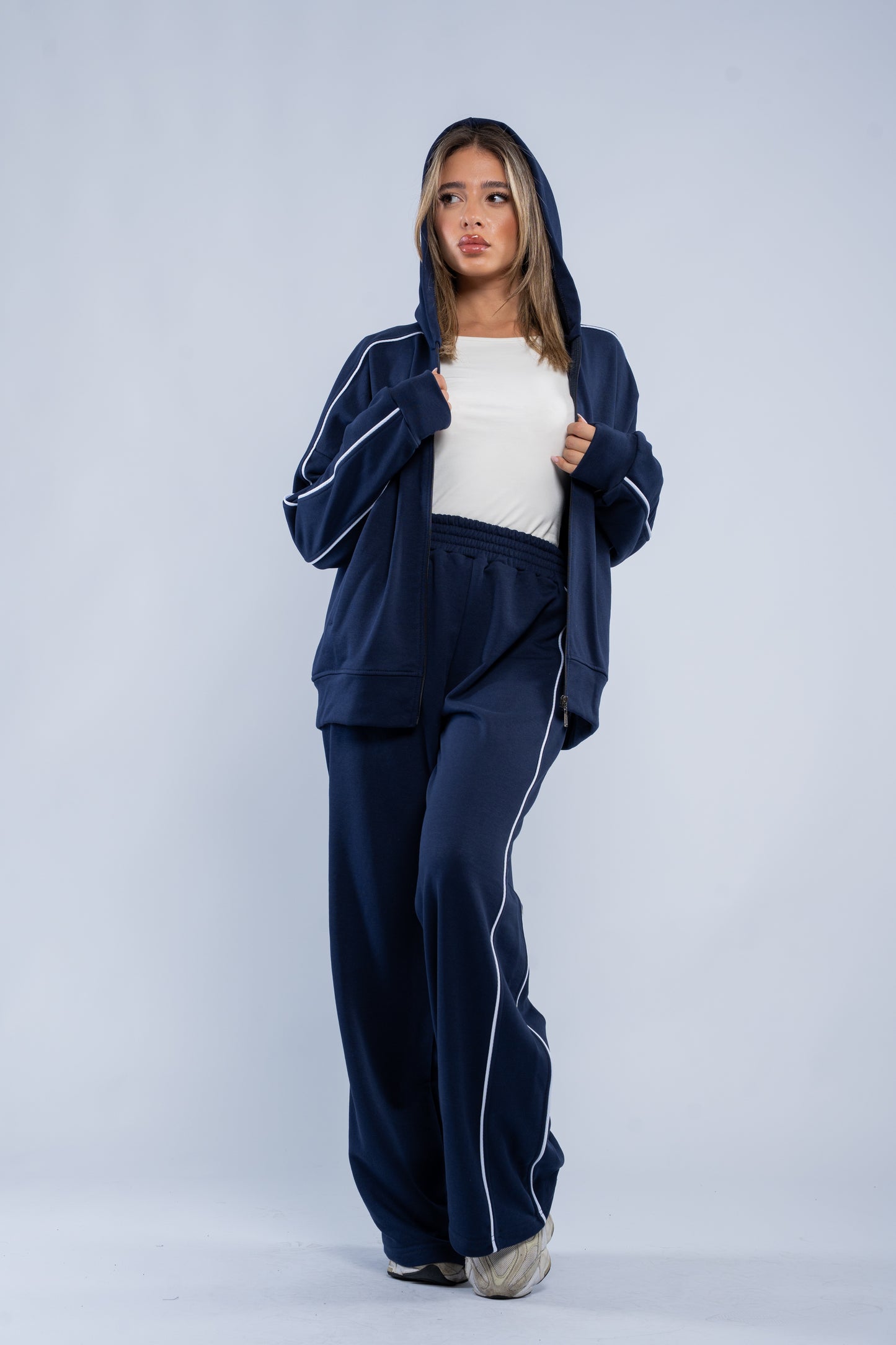 Stripe-detail tracksuit