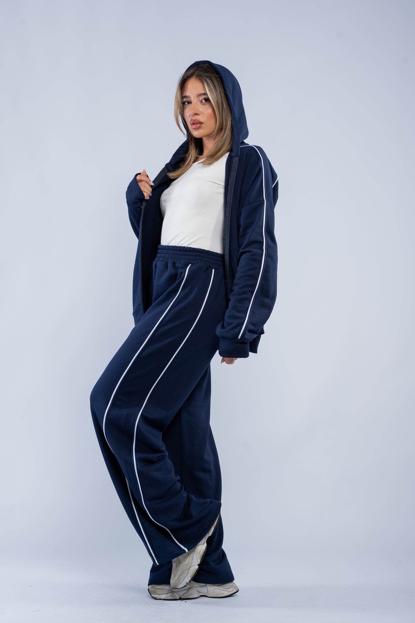 Stripe-detail tracksuit