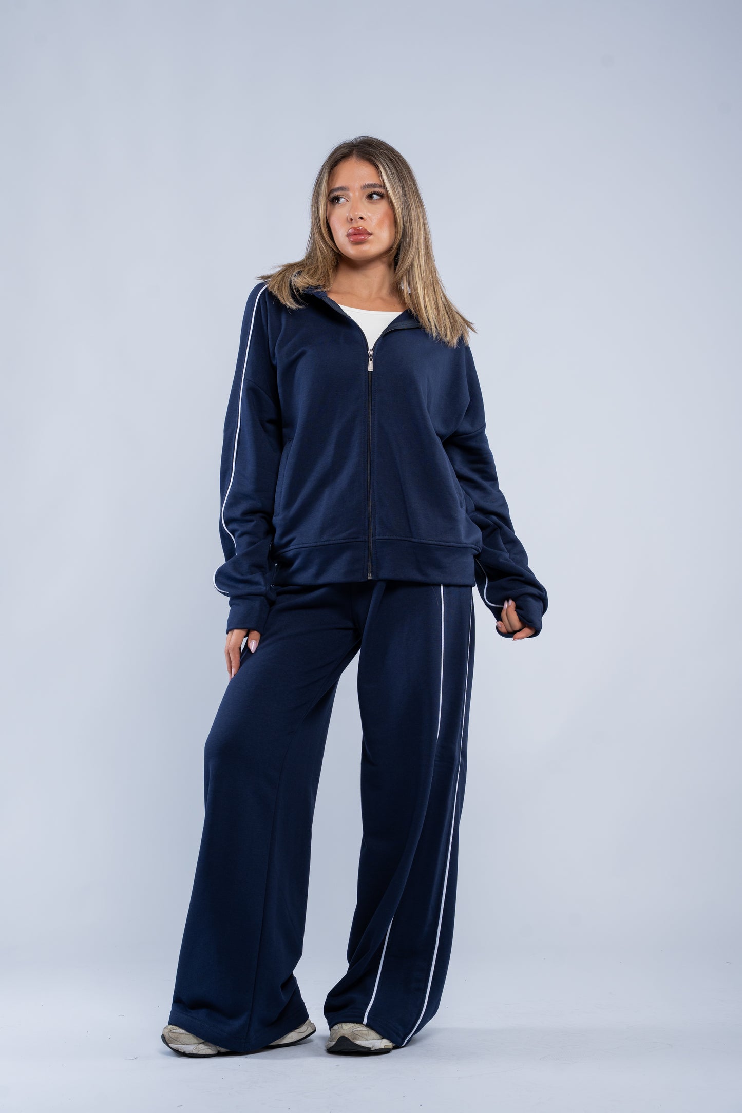 Stripe-detail tracksuit