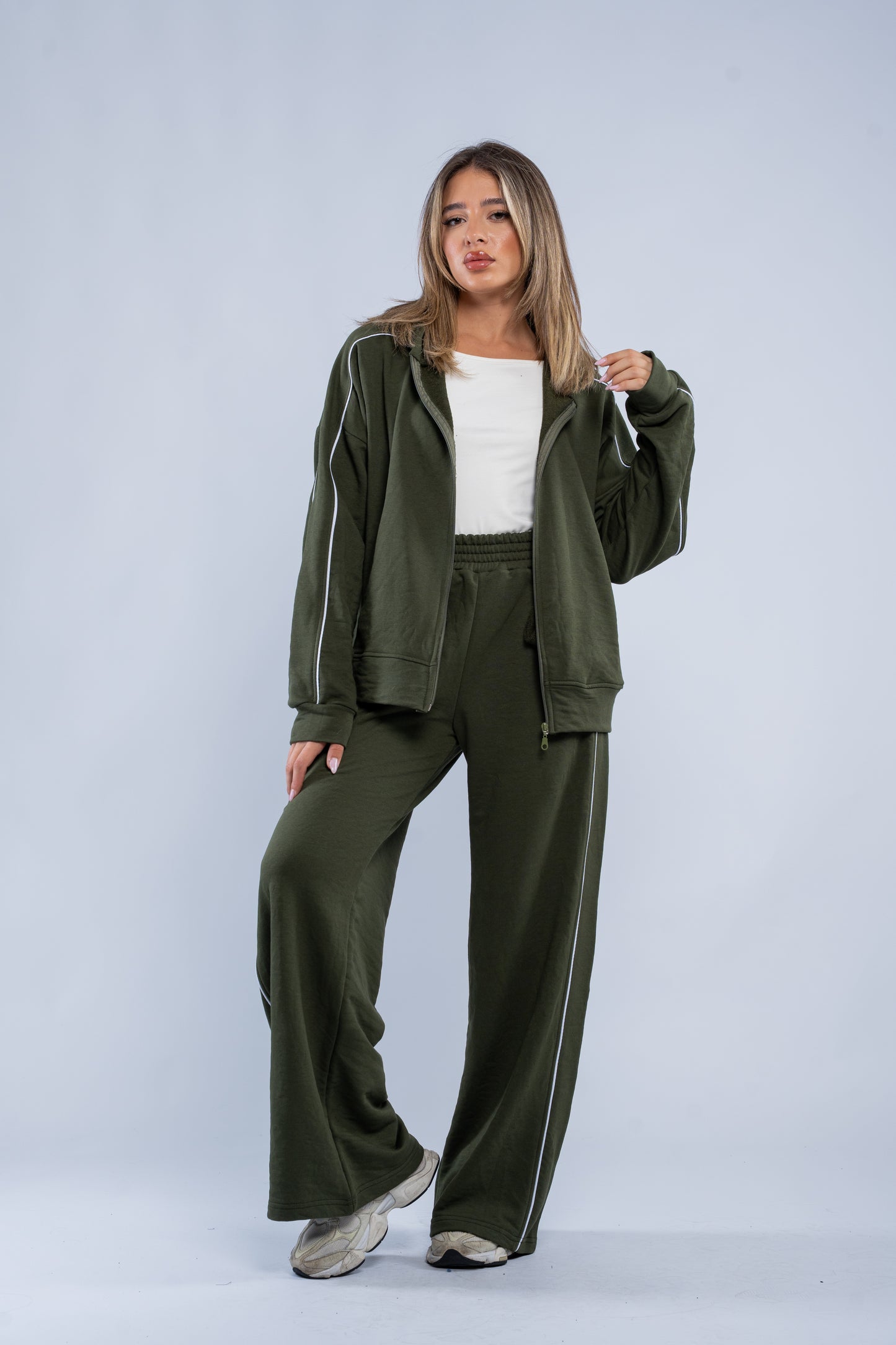 Stripe-detail tracksuit