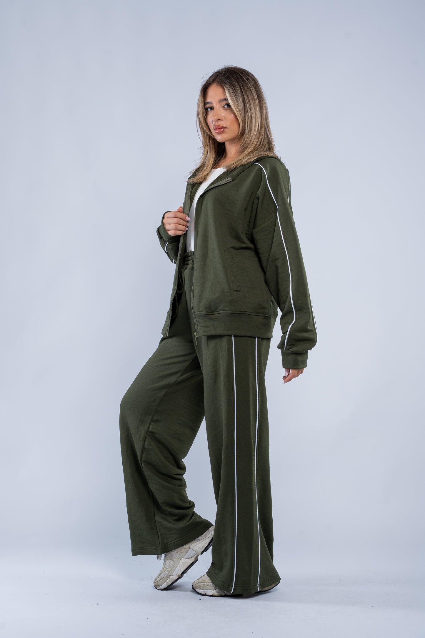 Stripe-detail tracksuit