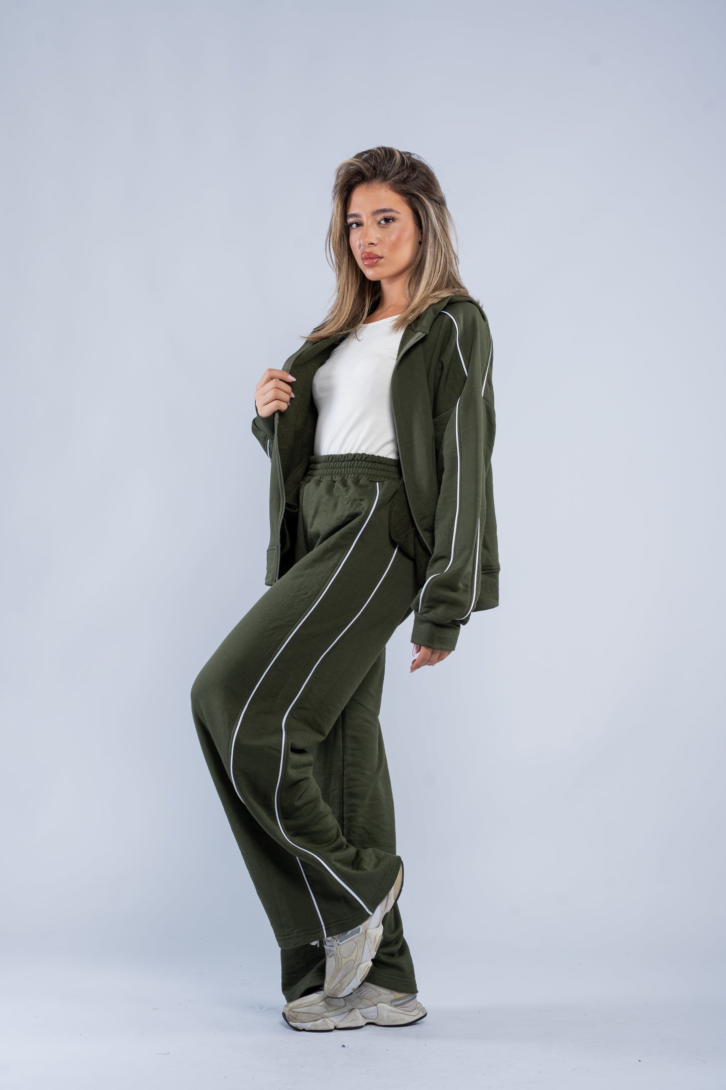 Stripe-detail tracksuit