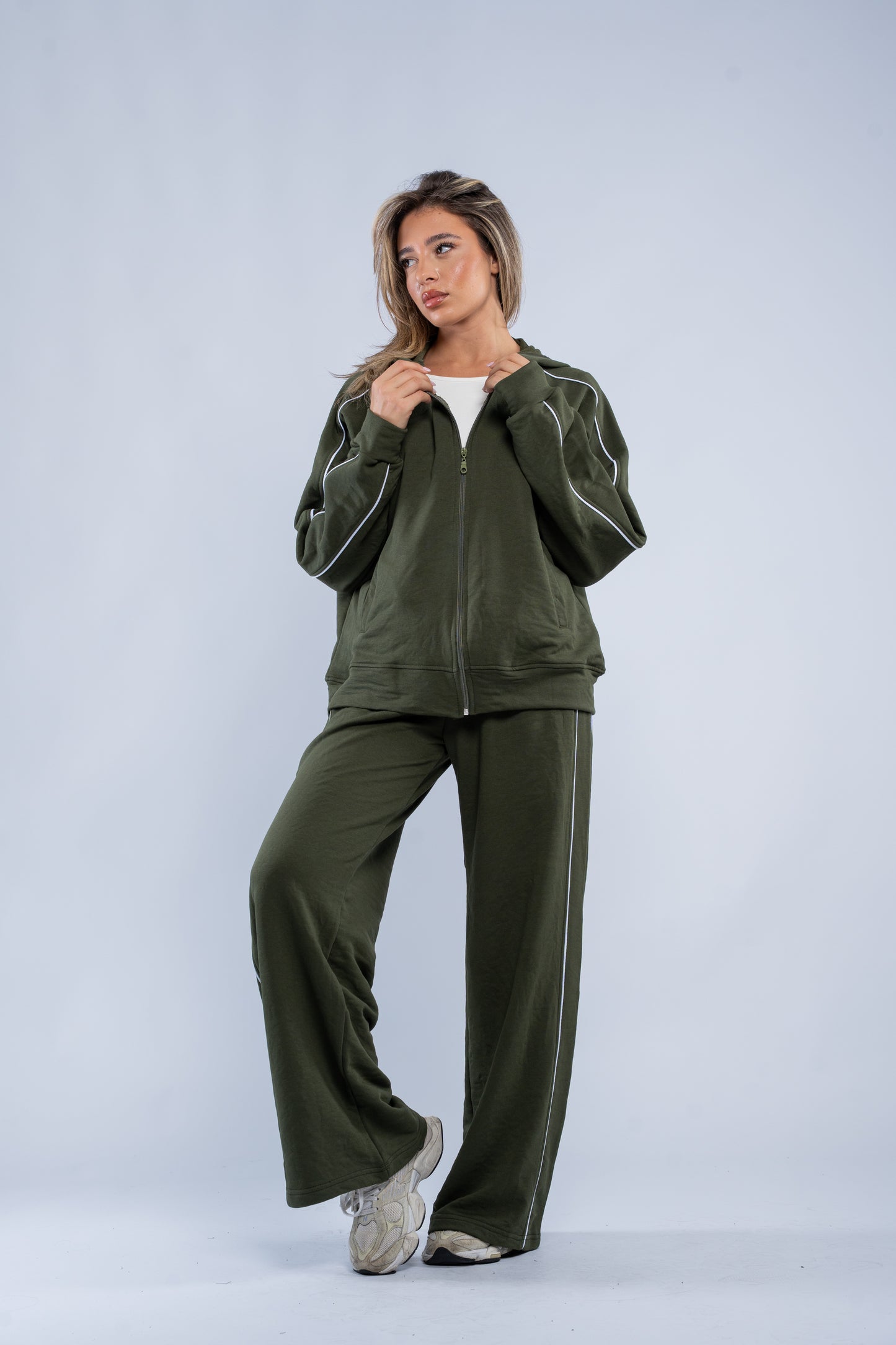 Stripe-detail tracksuit