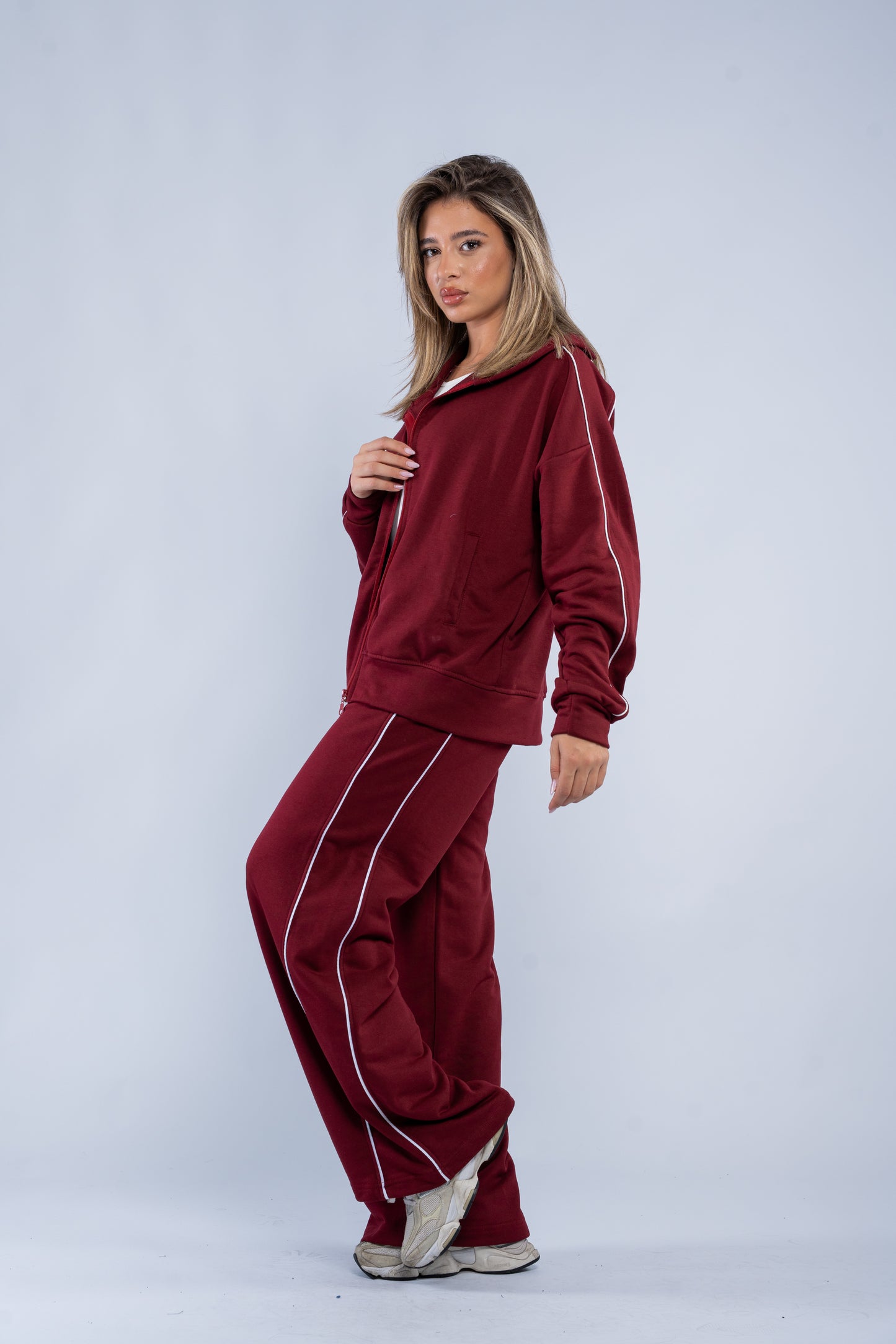 Stripe-detail tracksuit